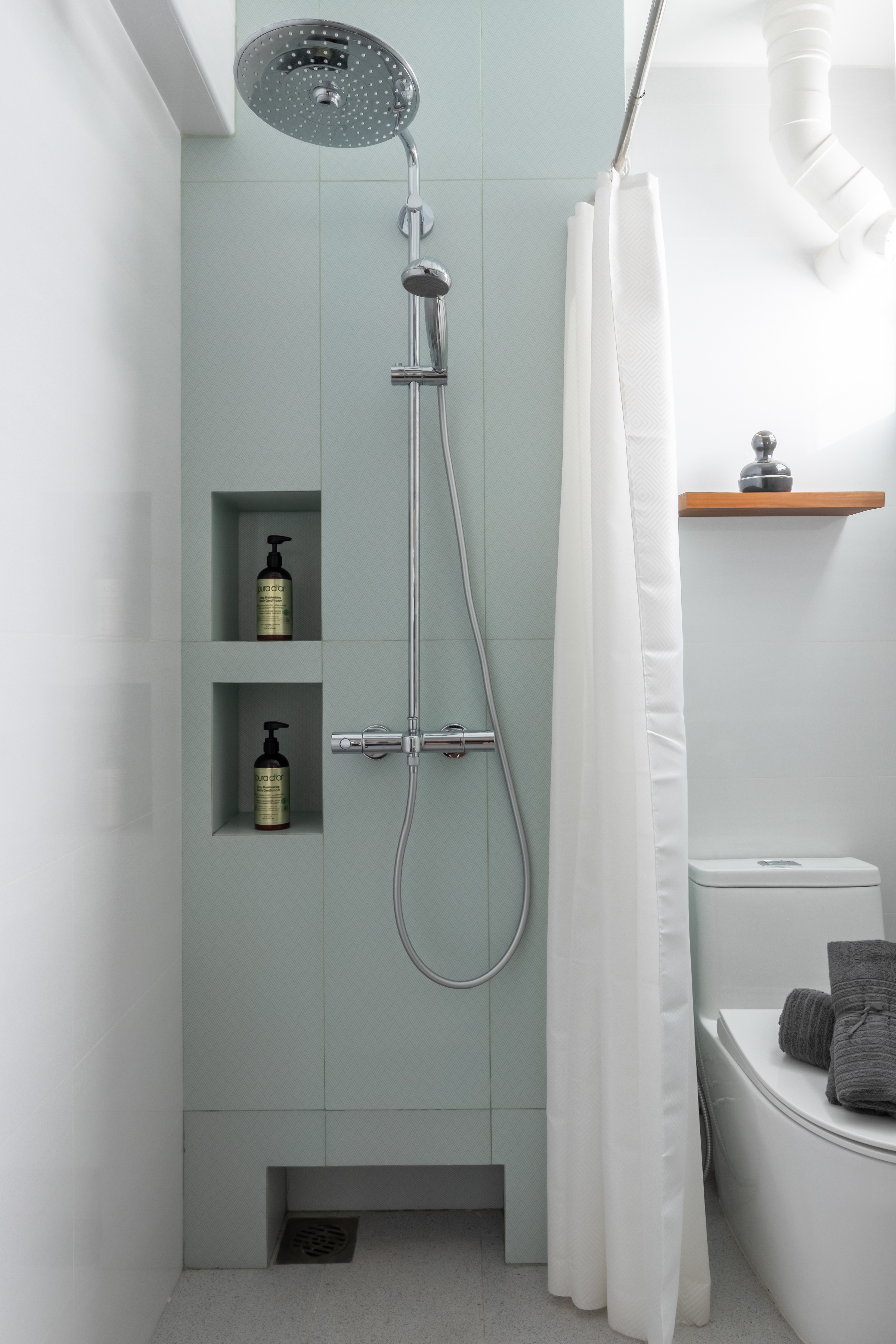 Contemporary, Modern, Rustic Design - Bathroom - HDB 3 Room - Design by U-Home Interior Design Pte Ltd