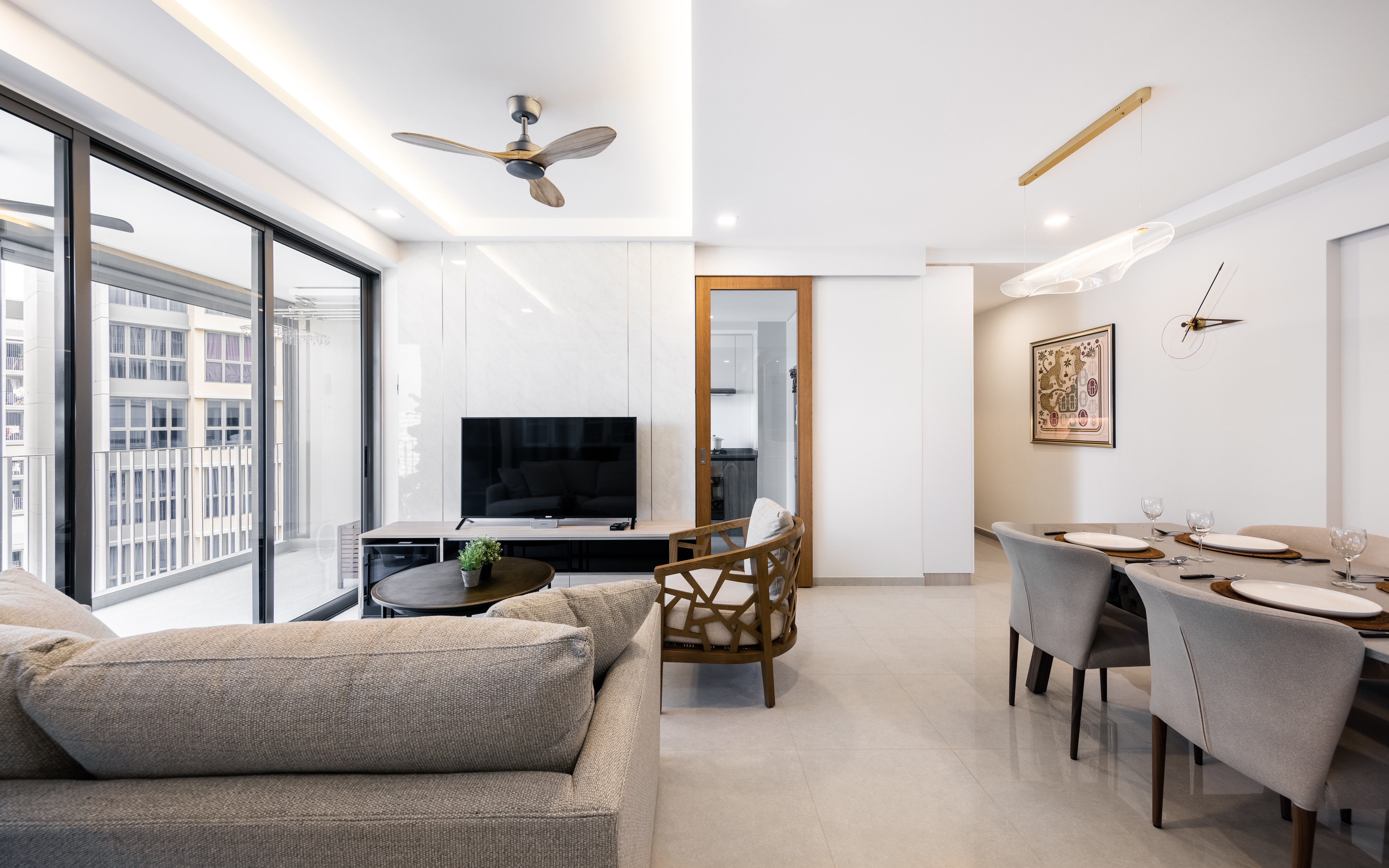 Minimalist Design - Living Room - Condominium - Design by U-Home Interior Design Pte Ltd