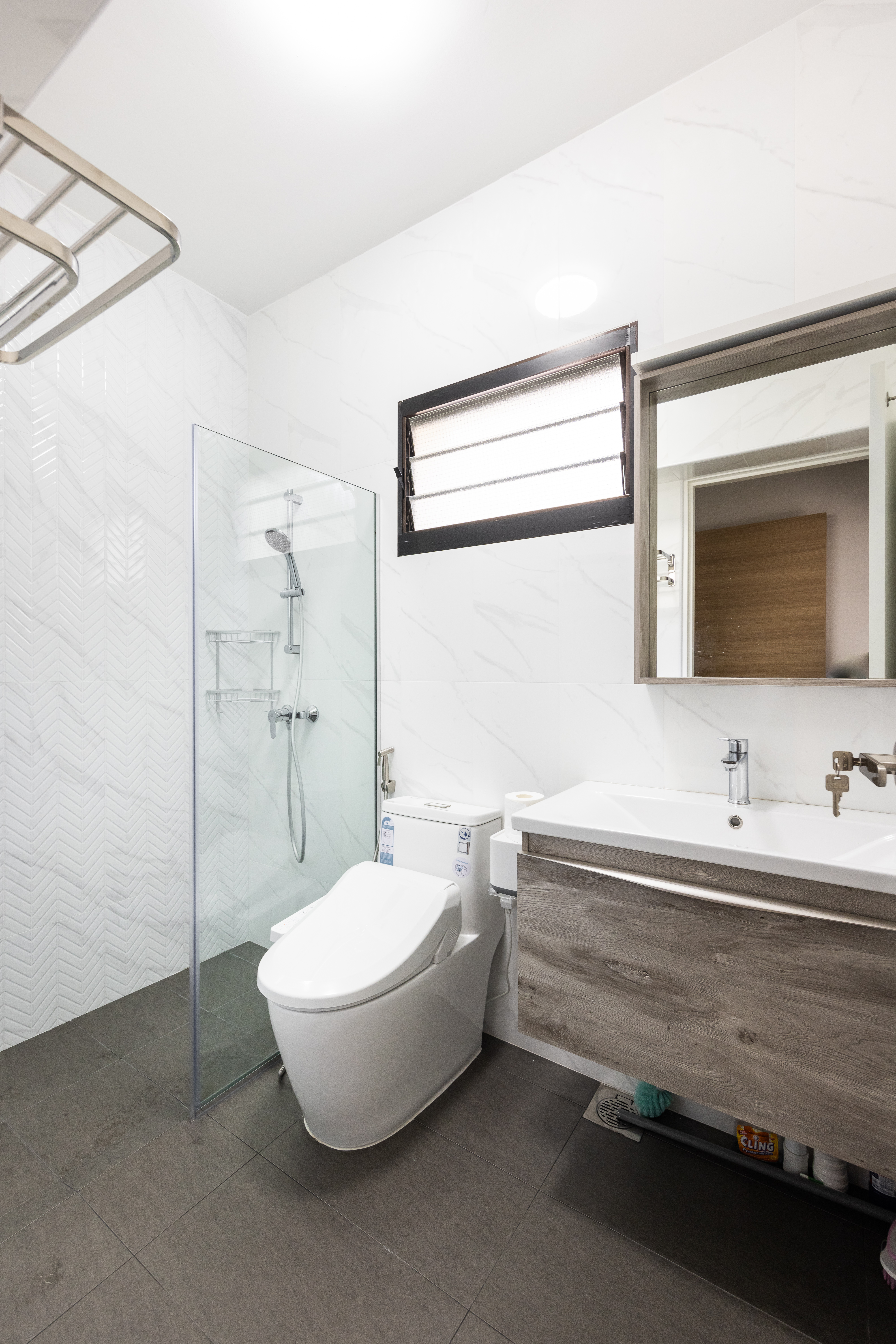 Minimalist, Scandinavian Design - Bathroom - HDB 5 Room - Design by U-Home Interior Design Pte Ltd