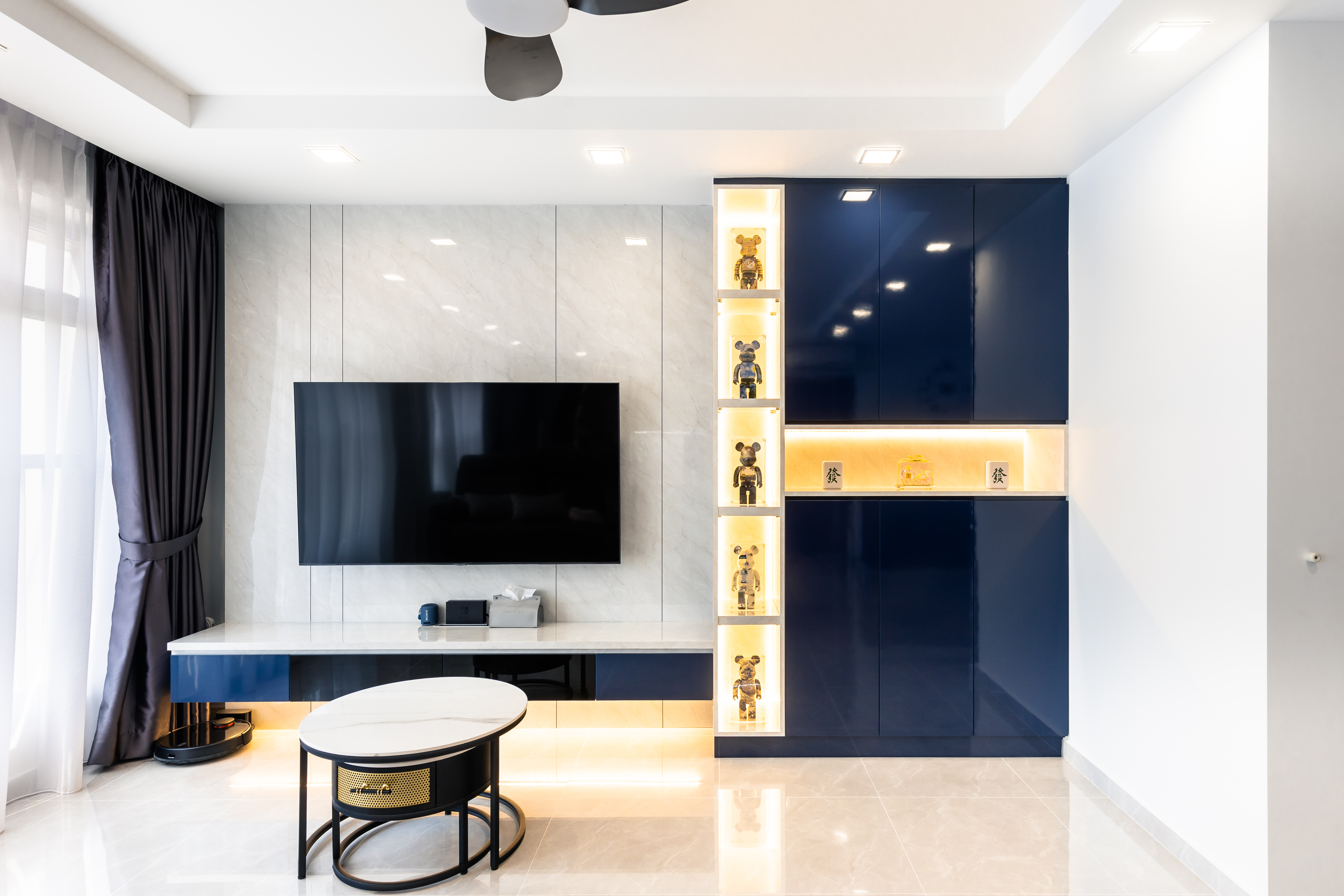 Modern Design - Living Room - HDB 4 Room - Design by U-Home Interior Design Pte Ltd