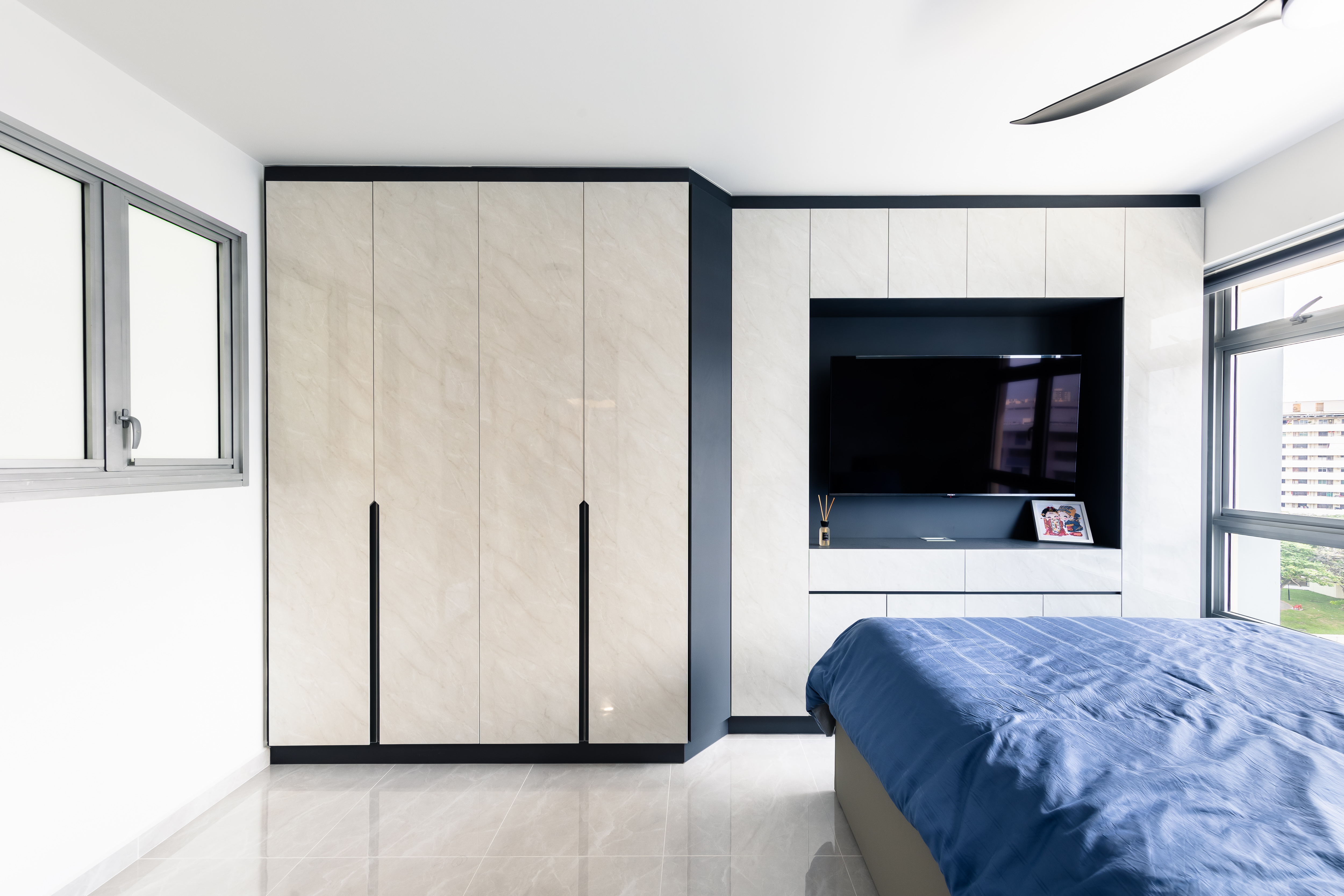 Modern Design - Bedroom - HDB 4 Room - Design by U-Home Interior Design Pte Ltd