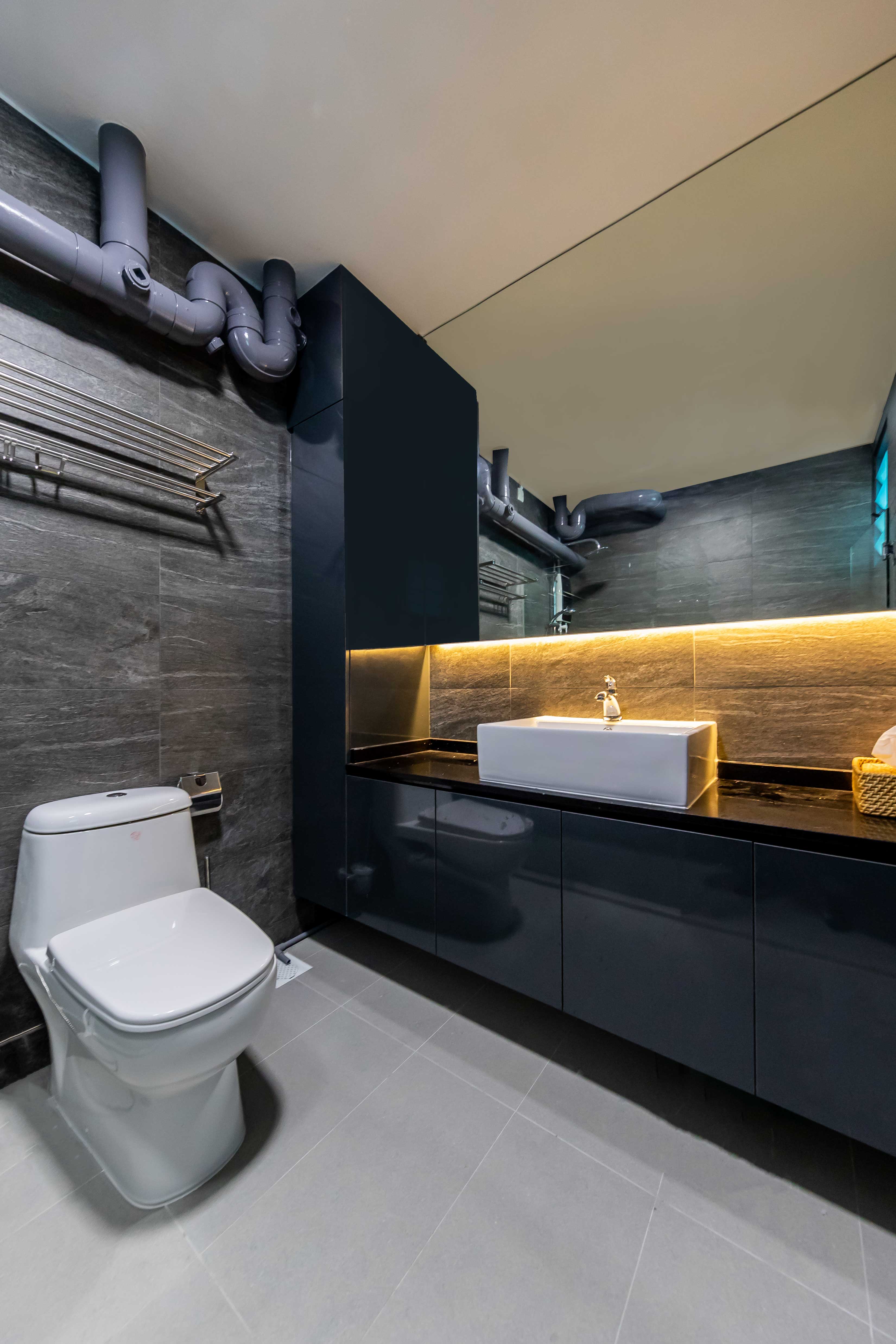  Design - Bathroom - HDB 4 Room - Design by U-Home Interior Design Pte Ltd