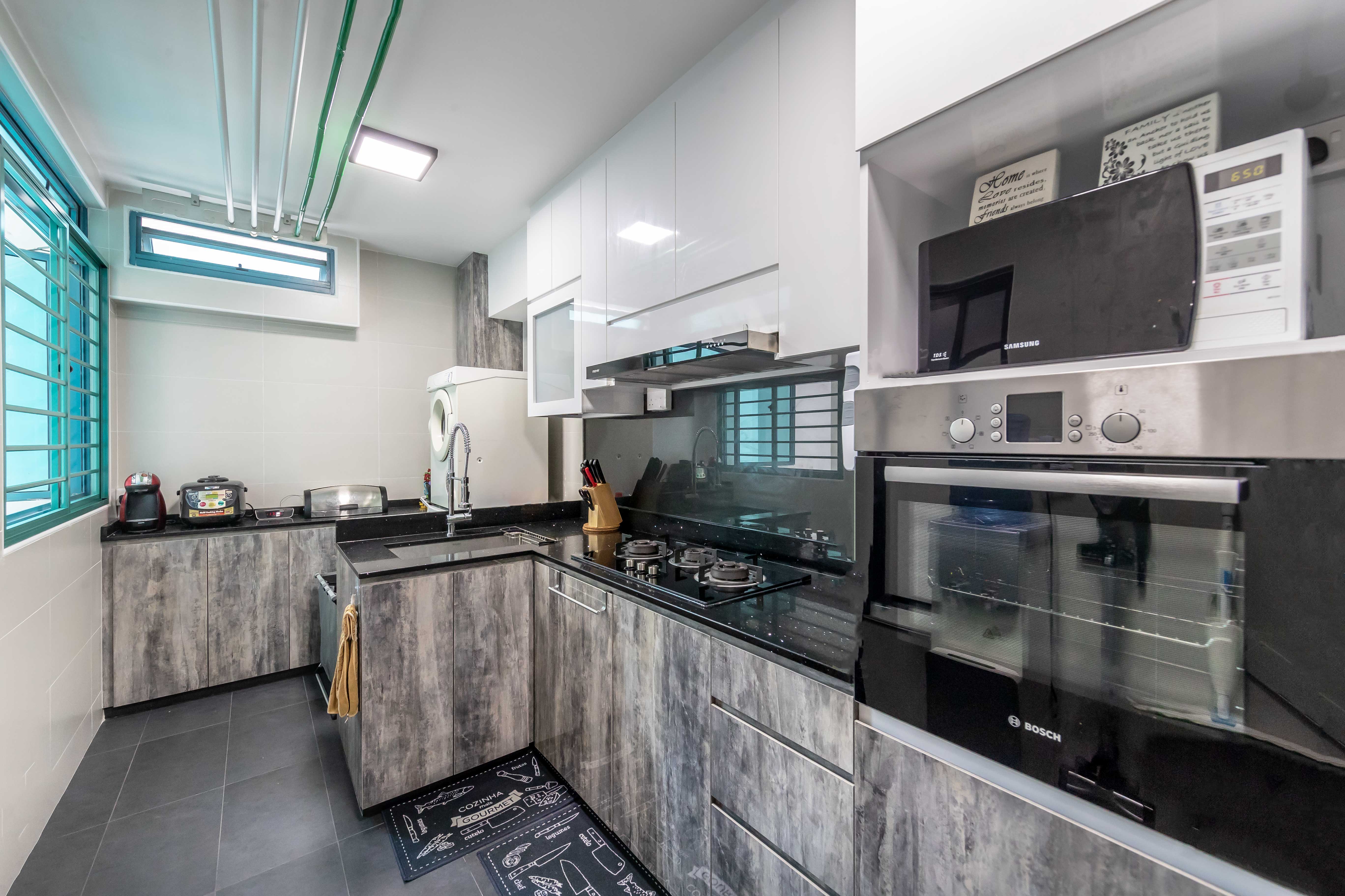  Design - Kitchen - HDB 4 Room - Design by U-Home Interior Design Pte Ltd