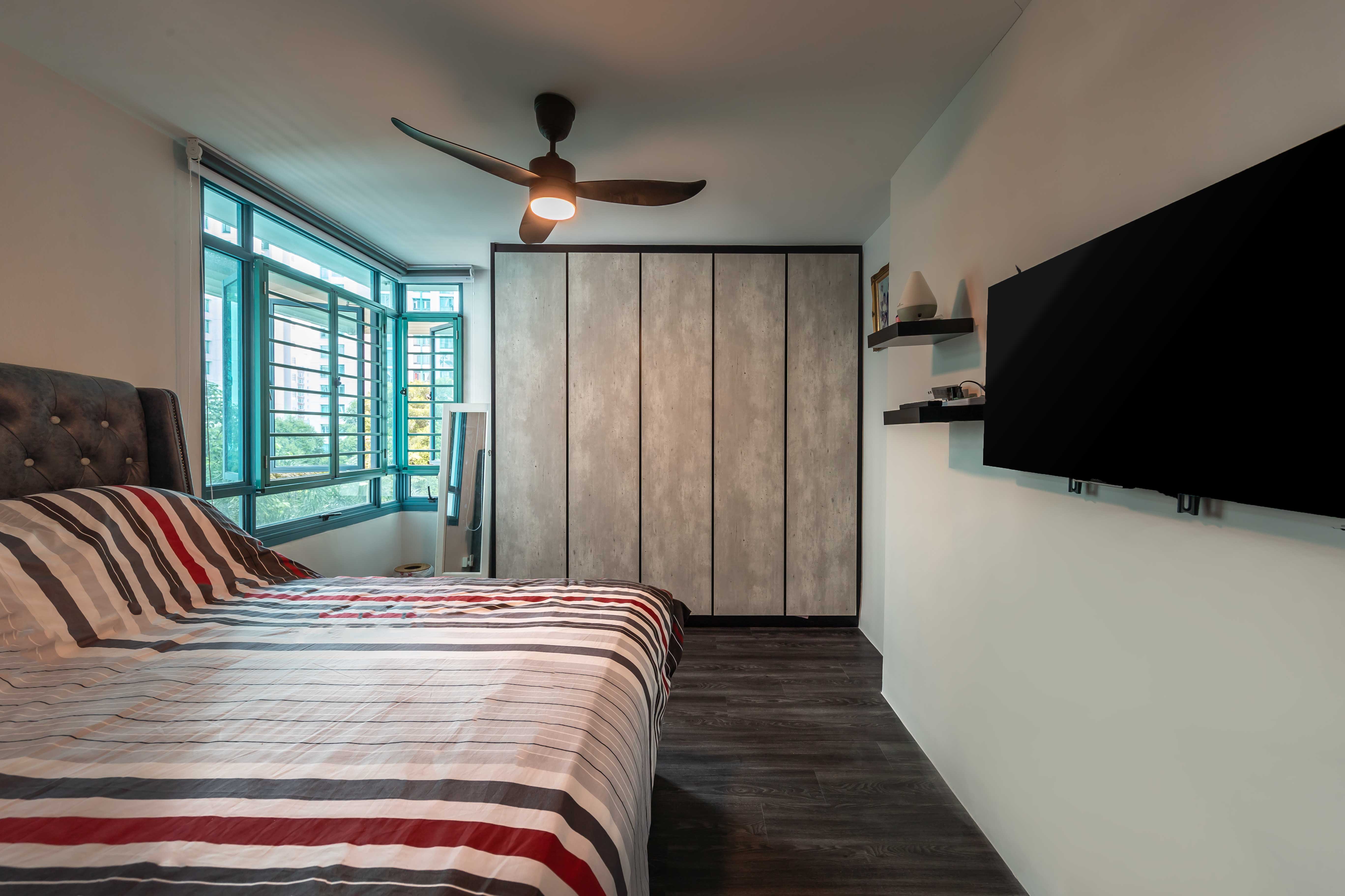  Design - Bedroom - HDB 4 Room - Design by U-Home Interior Design Pte Ltd