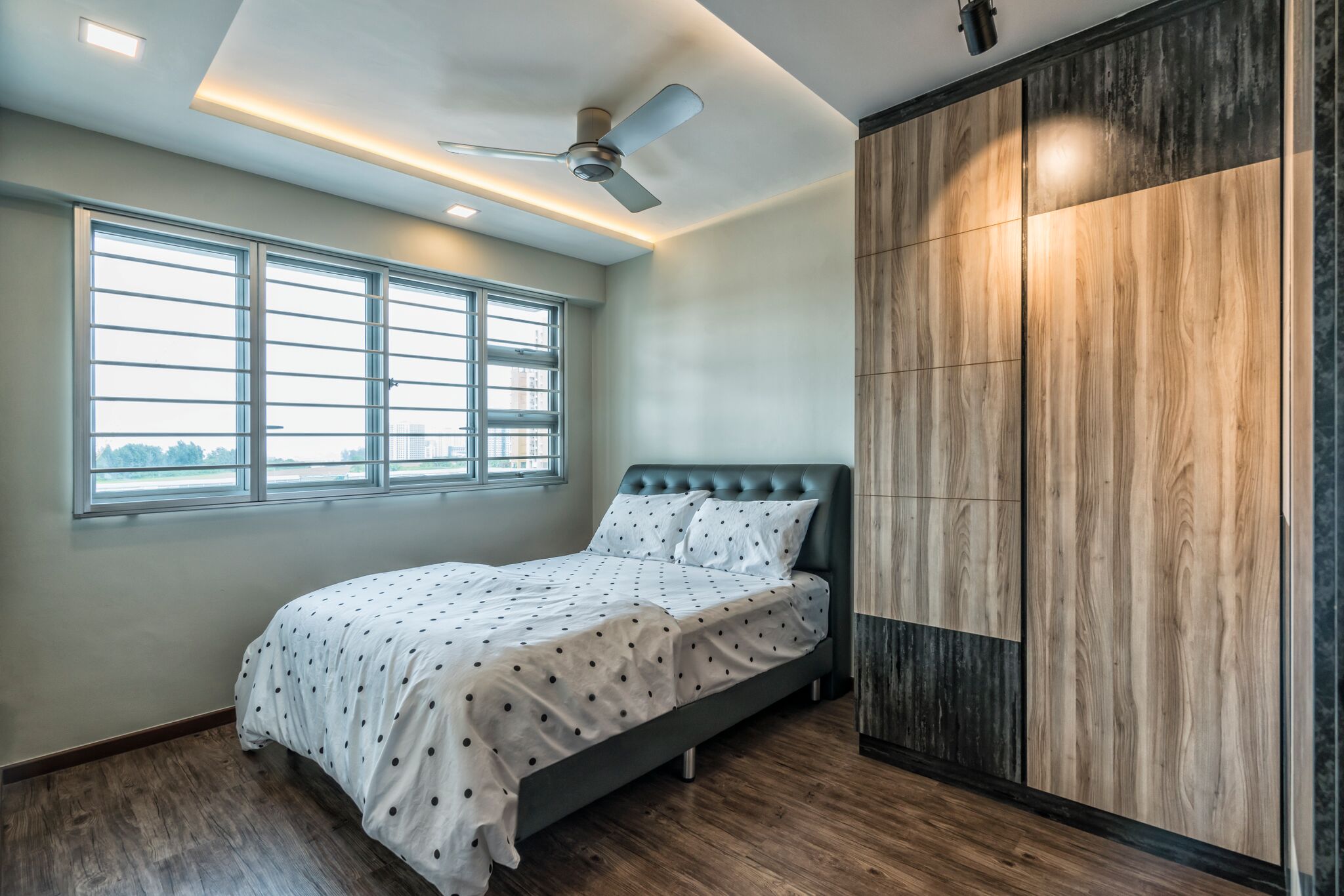 Industrial Design - Bedroom - HDB 3 Room - Design by U-Home Interior Design Pte Ltd