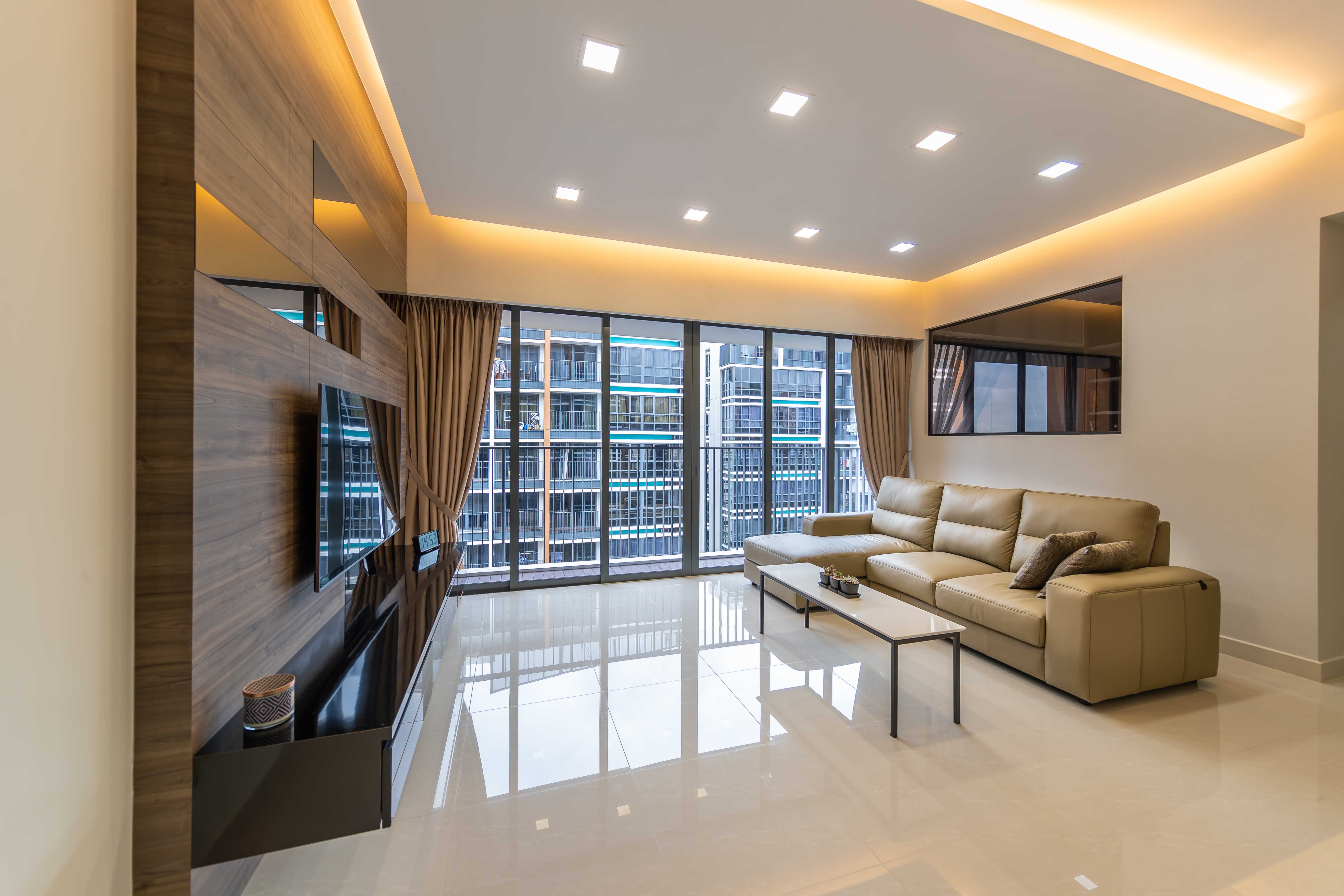 Modern Design - Living Room - Condominium - Design by U-Home Interior Design Pte Ltd