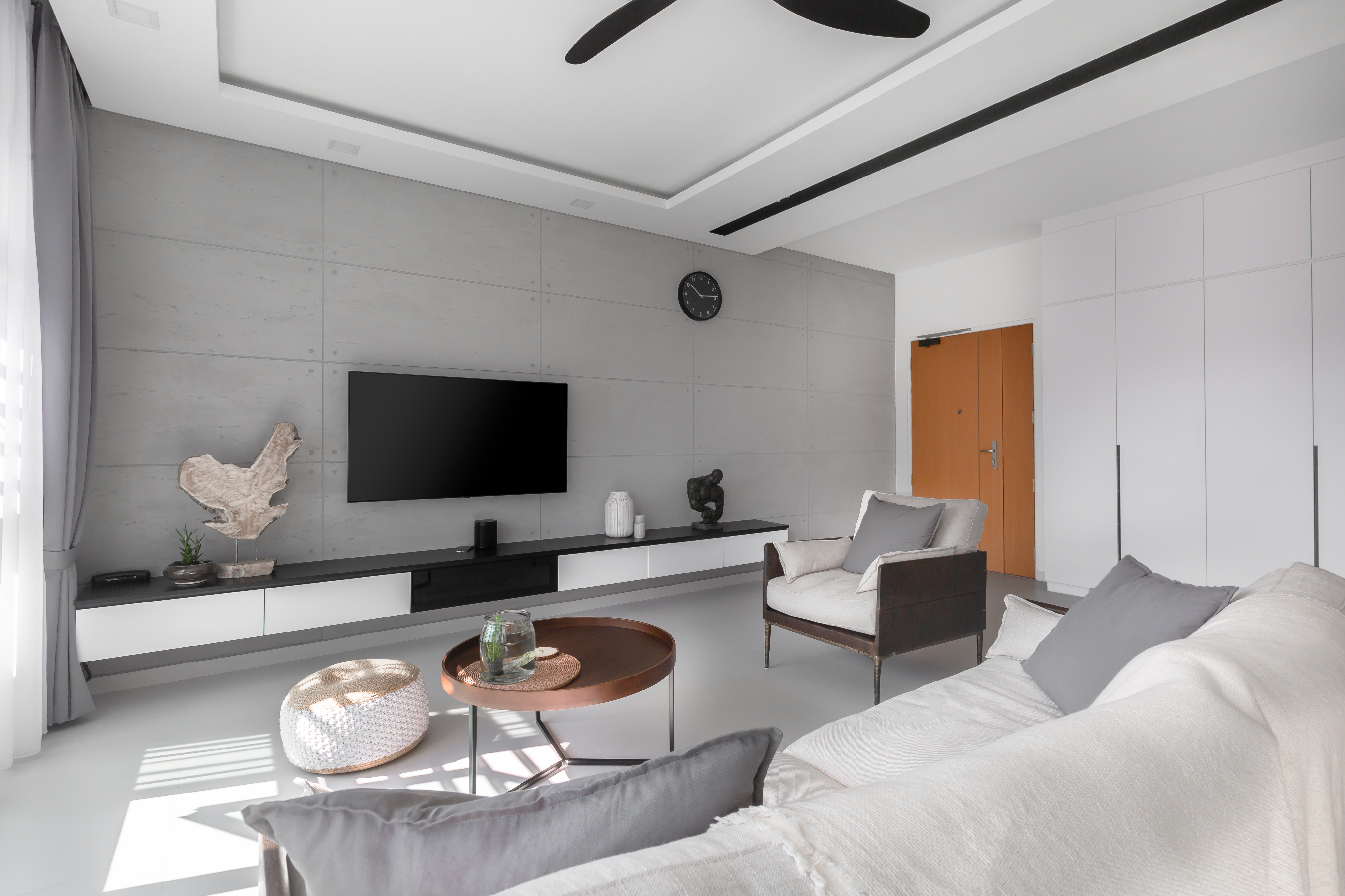 Modern Design - Living Room - HDB 5 Room - Design by U-Home Interior Design Pte Ltd