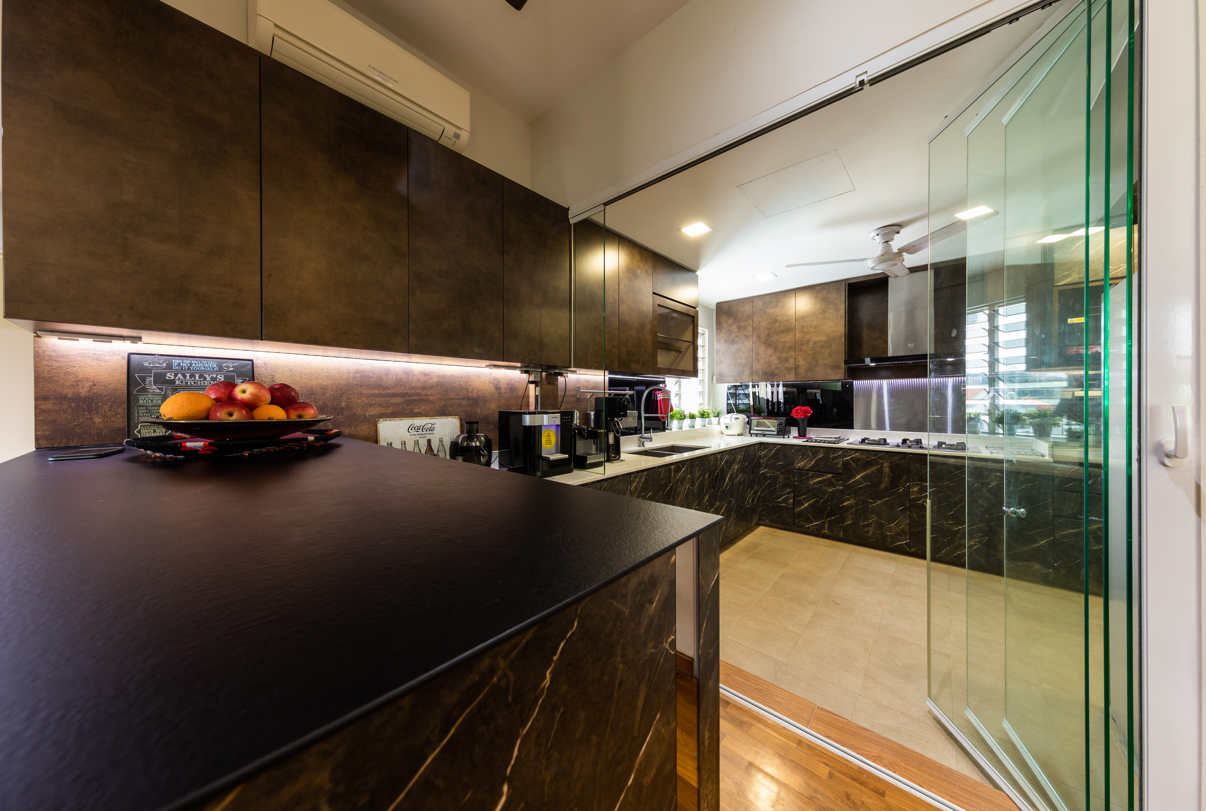 Rustic Design - Kitchen - Condominium - Design by U-Home Interior Design Pte Ltd