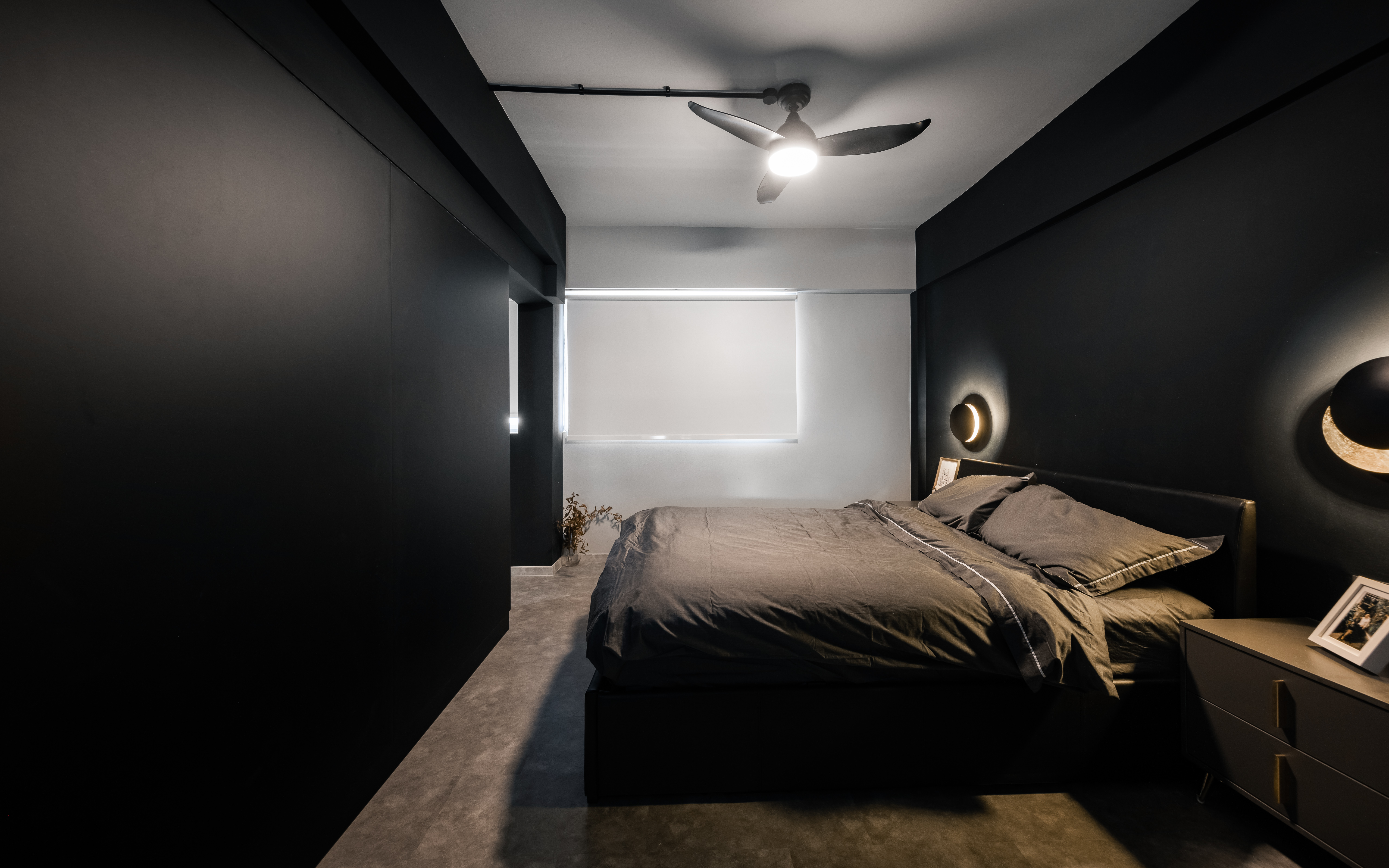 Industrial, Modern Design - Bedroom - HDB 4 Room - Design by U-Home Interior Design Pte Ltd