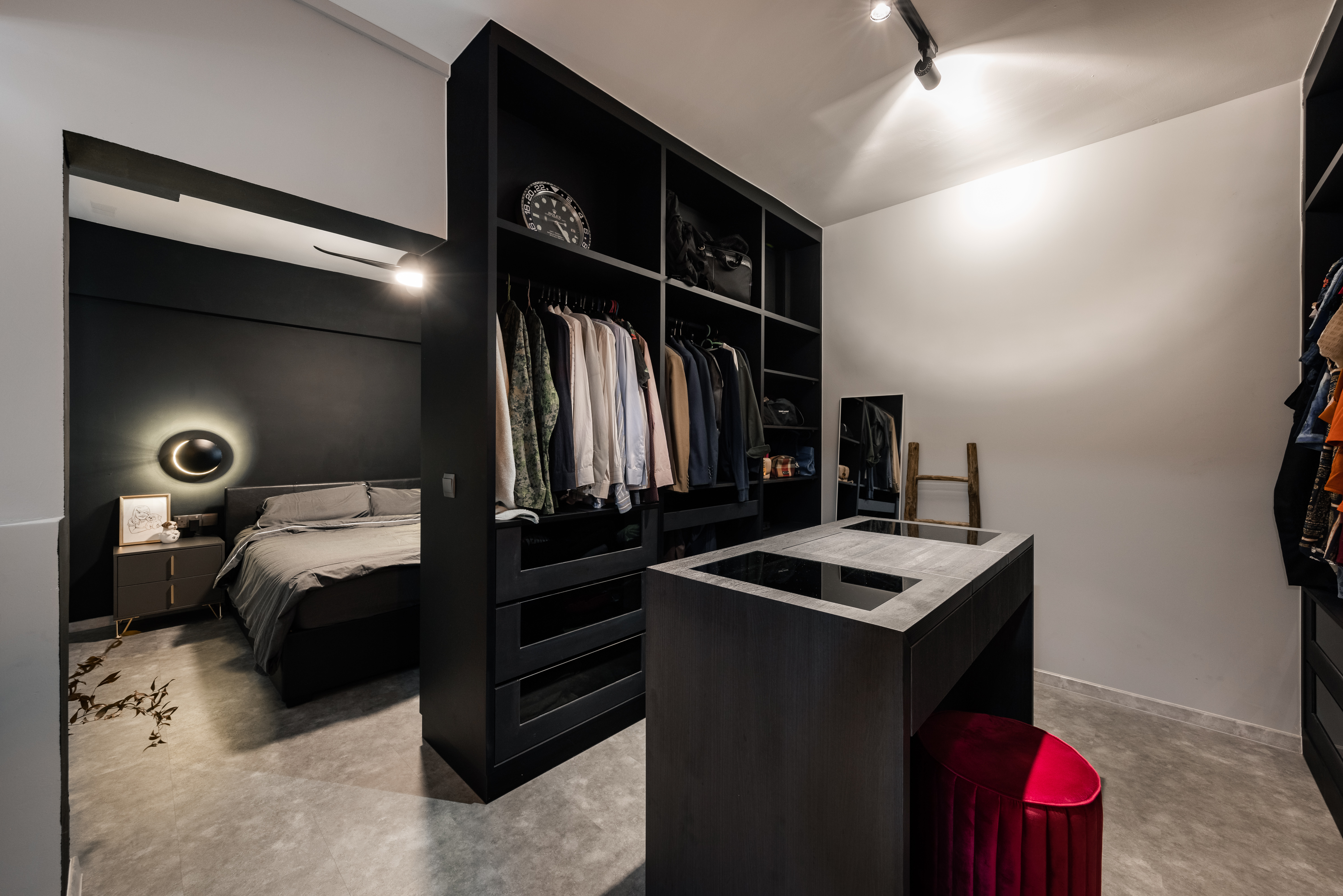 Industrial, Modern Design - Bedroom - HDB 4 Room - Design by U-Home Interior Design Pte Ltd