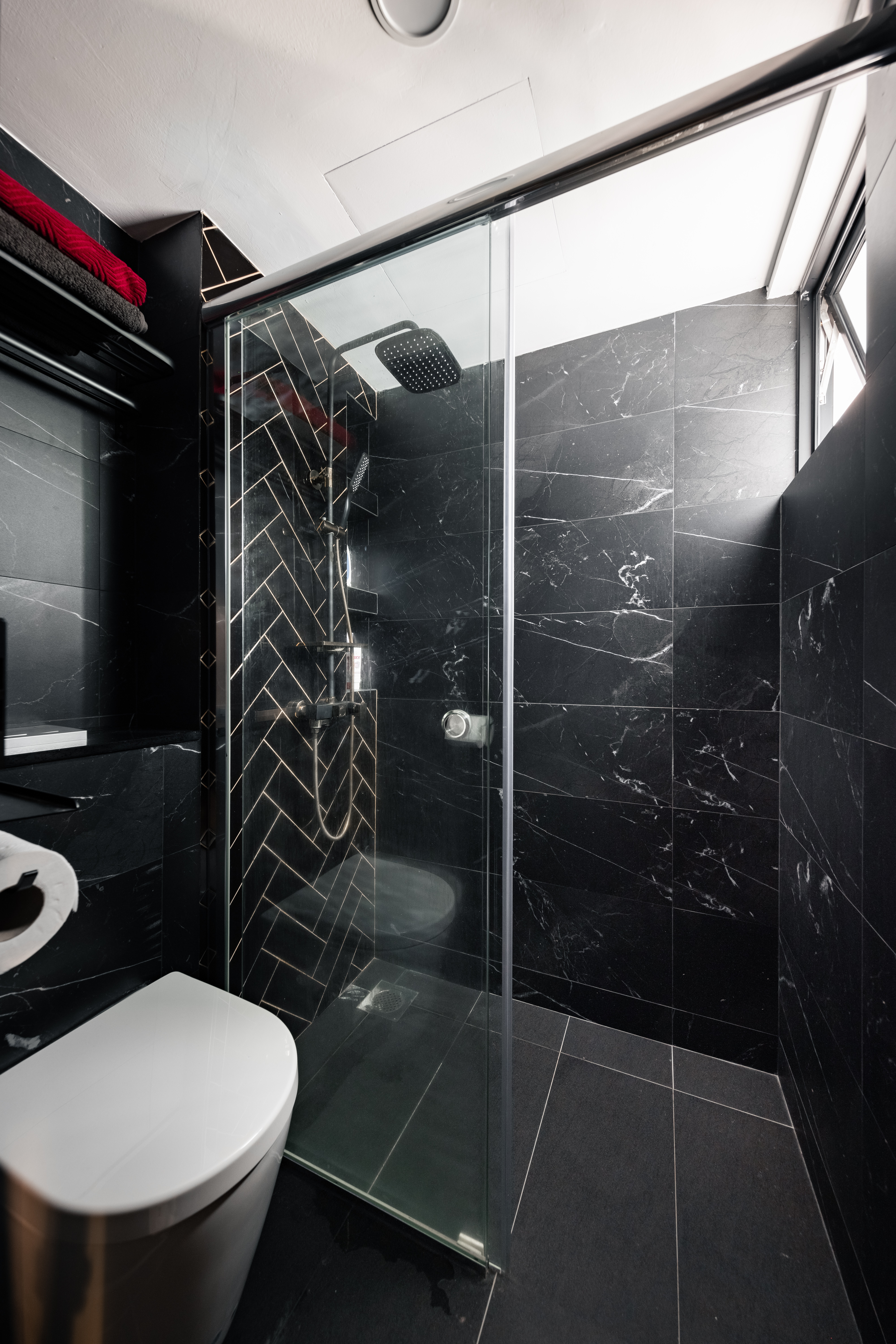 Industrial, Modern Design - Bathroom - HDB 4 Room - Design by U-Home Interior Design Pte Ltd