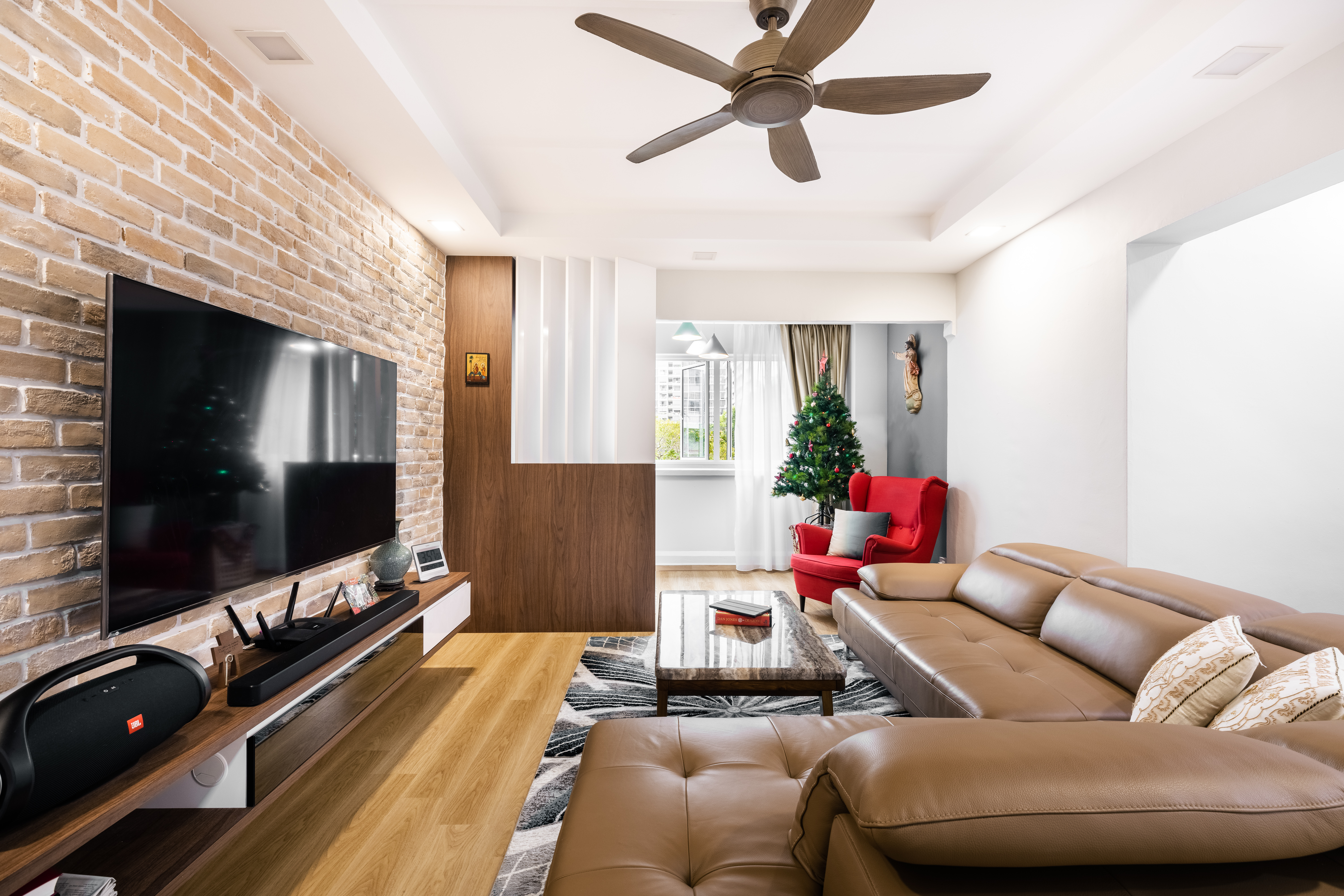 Modern Design - Living Room - HDB 5 Room - Design by U-Home Interior Design Pte Ltd