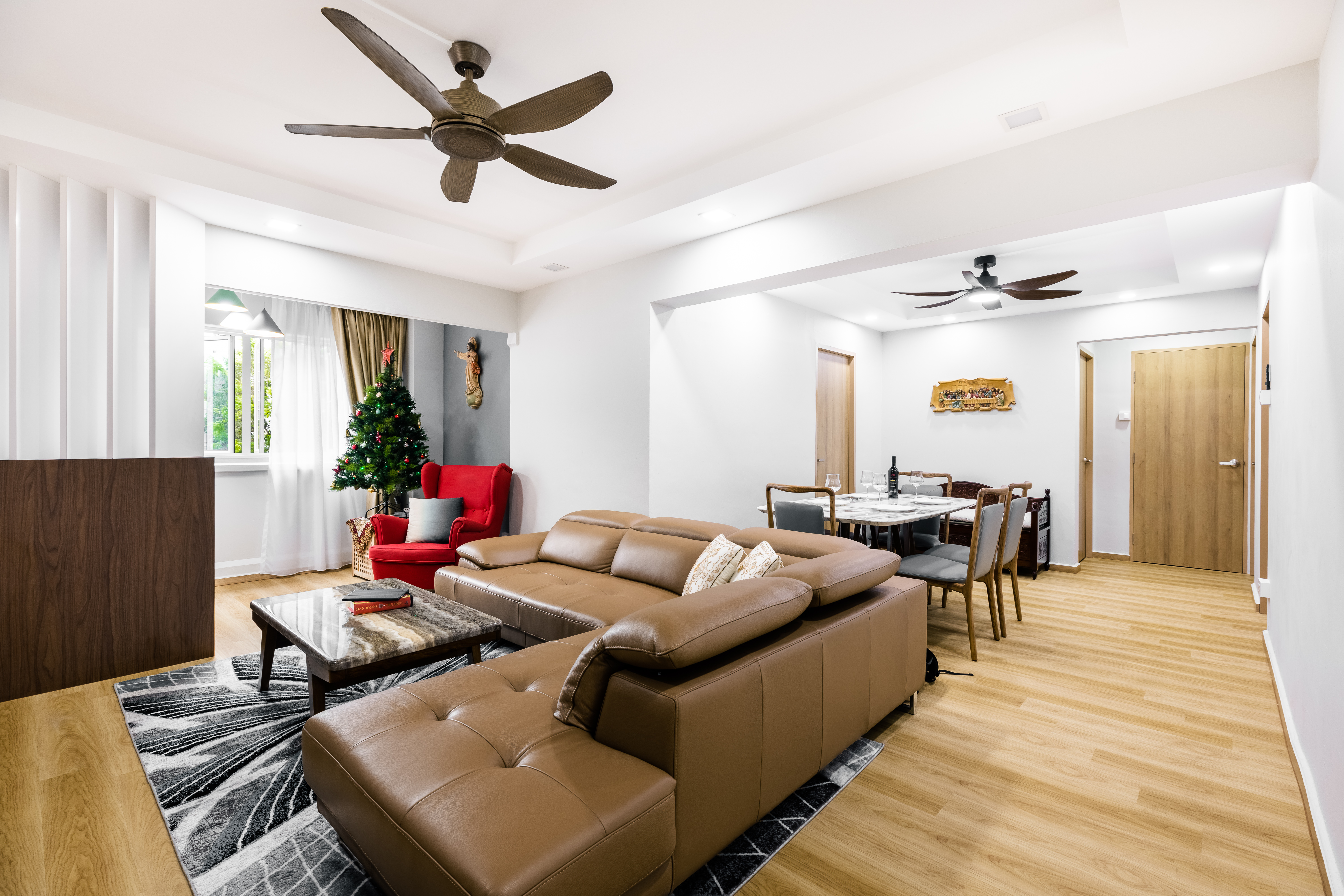 Modern Design - Living Room - HDB 5 Room - Design by U-Home Interior Design Pte Ltd