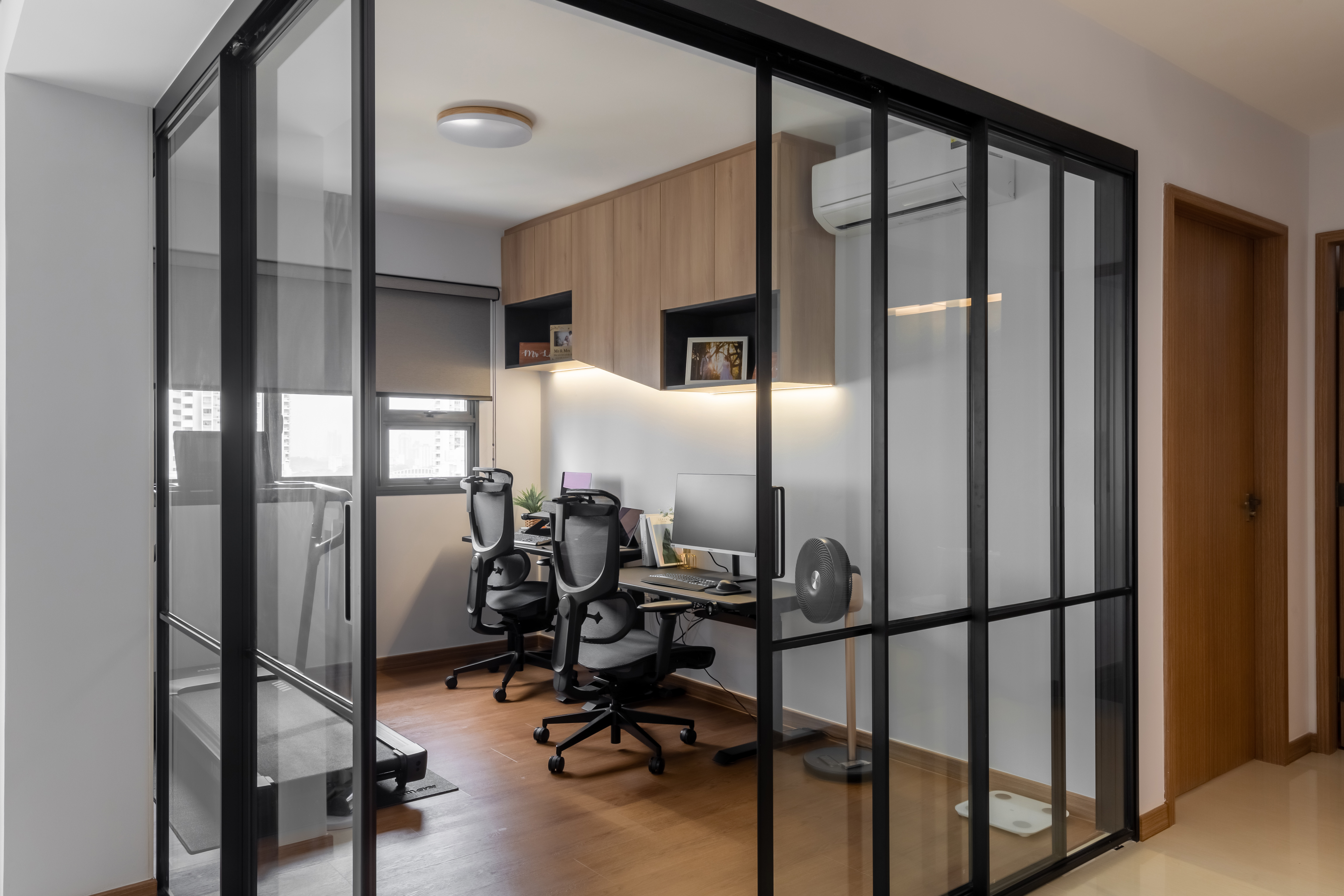 Industrial, Modern, Scandinavian Design - Study Room - HDB 4 Room - Design by U-Home Interior Design Pte Ltd