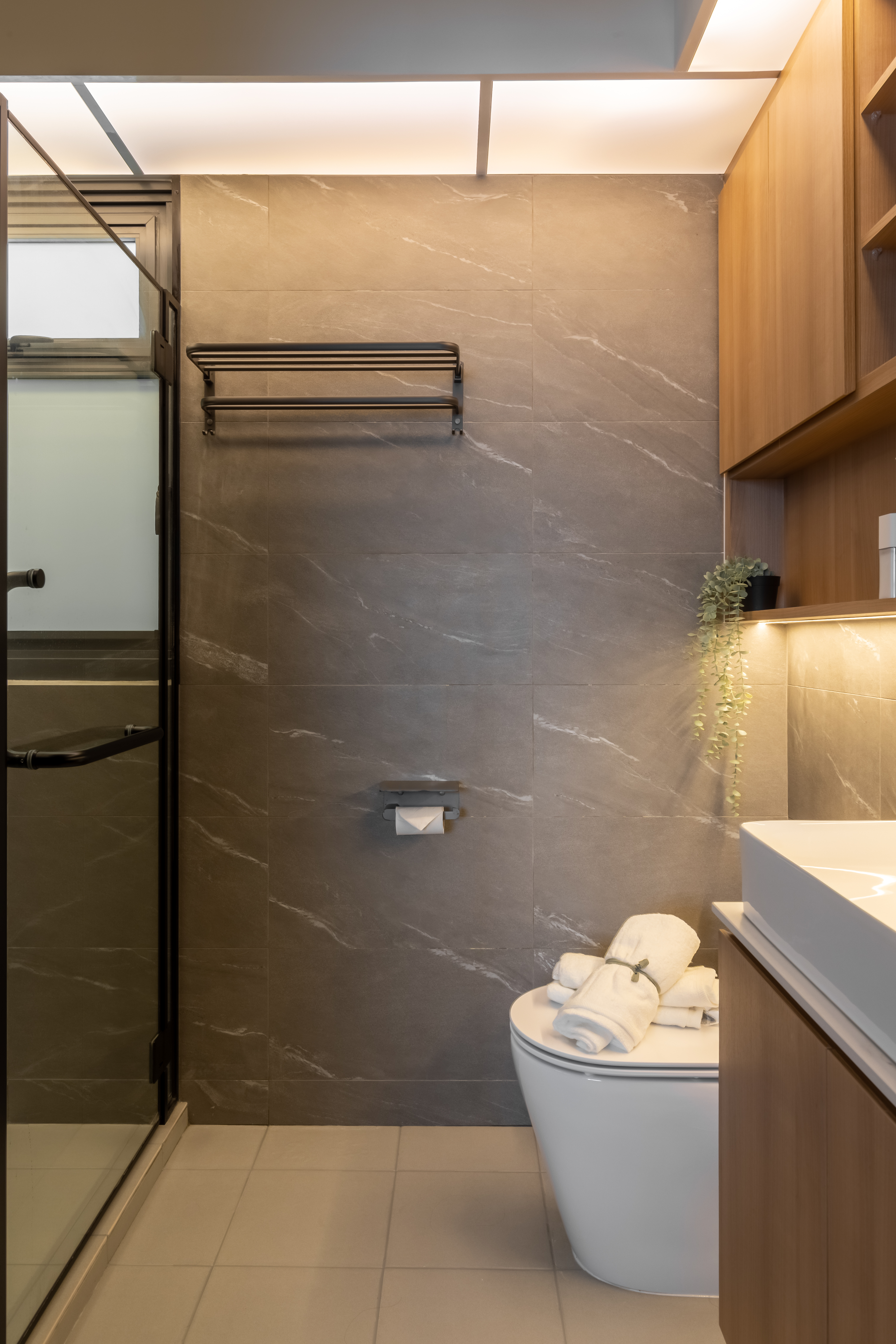 Industrial, Modern, Scandinavian Design - Bathroom - HDB 4 Room - Design by U-Home Interior Design Pte Ltd
