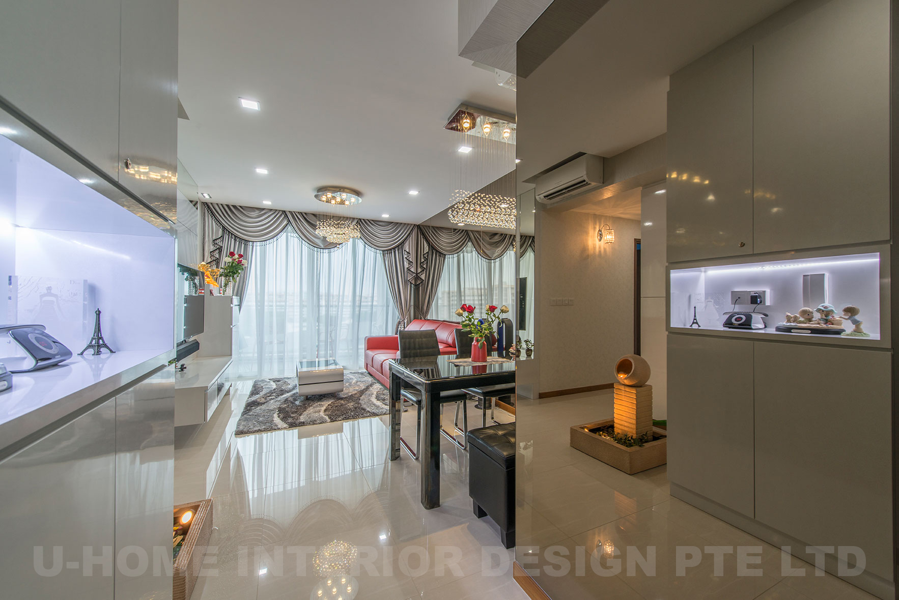 Modern Design - Living Room - Condominium - Design by U-Home Interior Design Pte Ltd