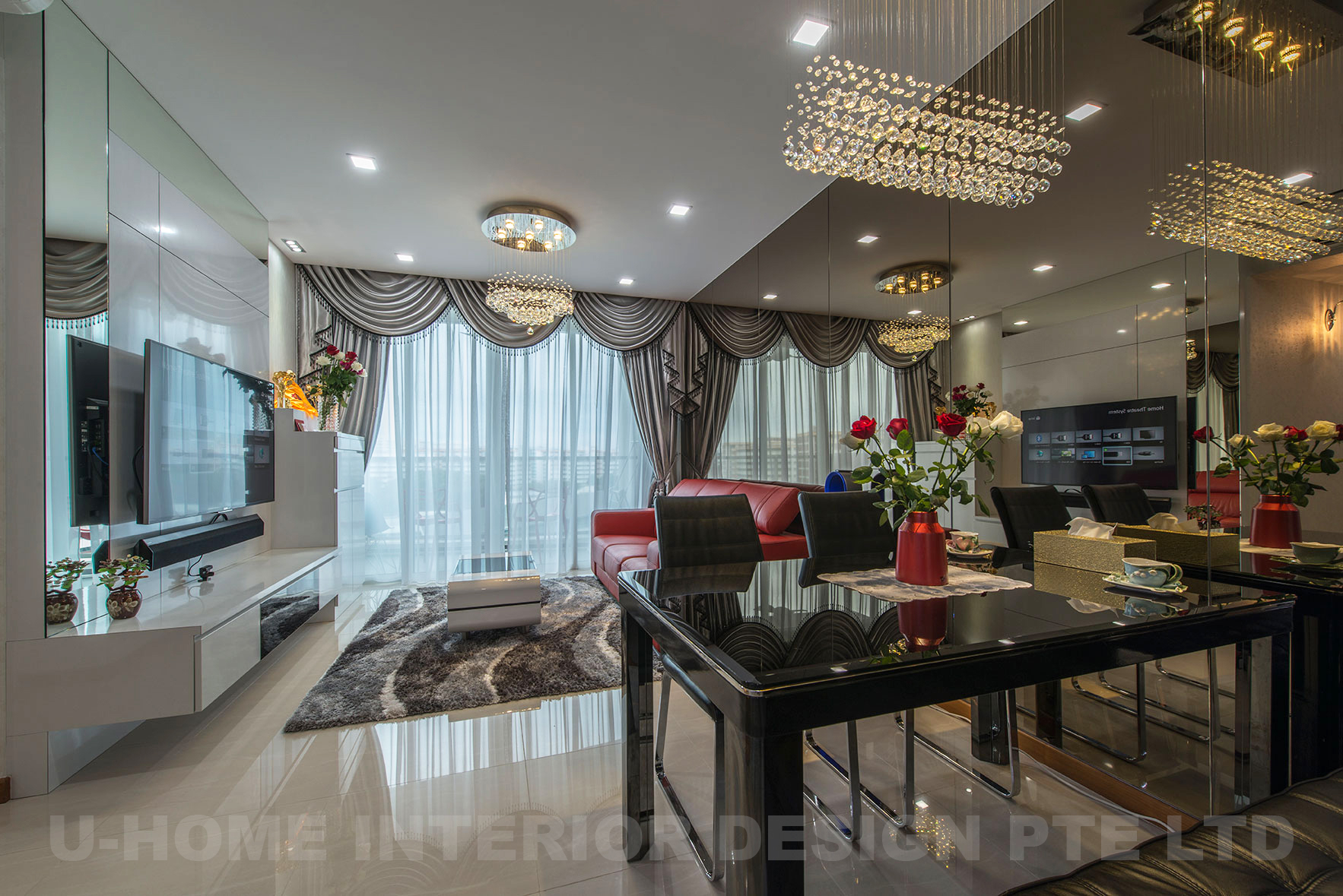 Modern Design - Living Room - Condominium - Design by U-Home Interior Design Pte Ltd