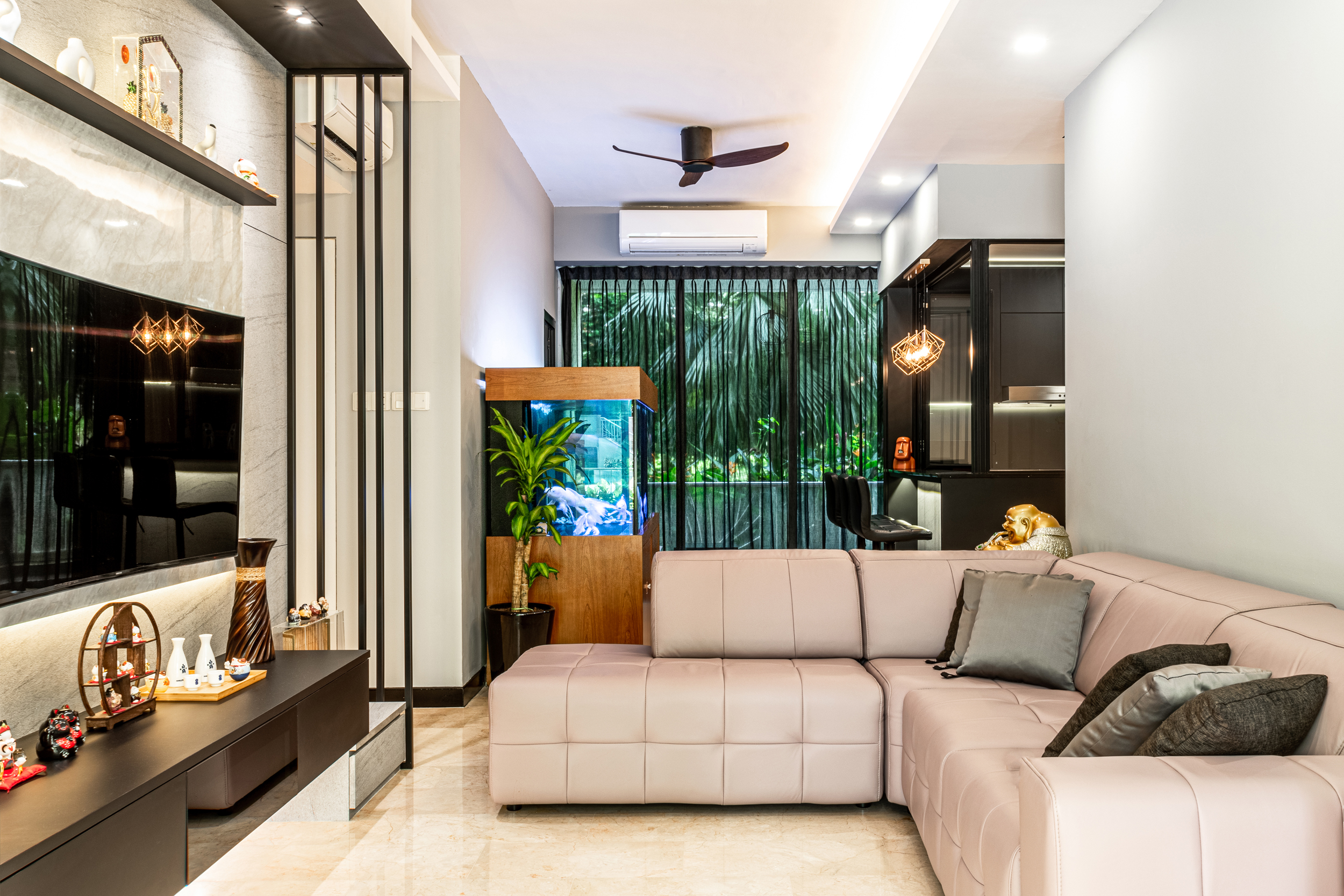 Contemporary, Modern Design - Living Room - Condominium - Design by U-Home Interior Design Pte Ltd