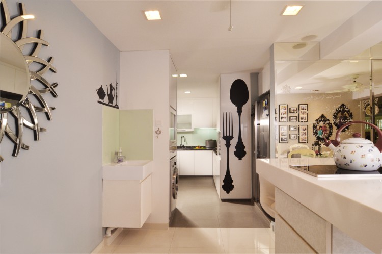 Classical, Country Design - Kitchen - HDB Executive Apartment - Design by U-Home Interior Design Pte Ltd