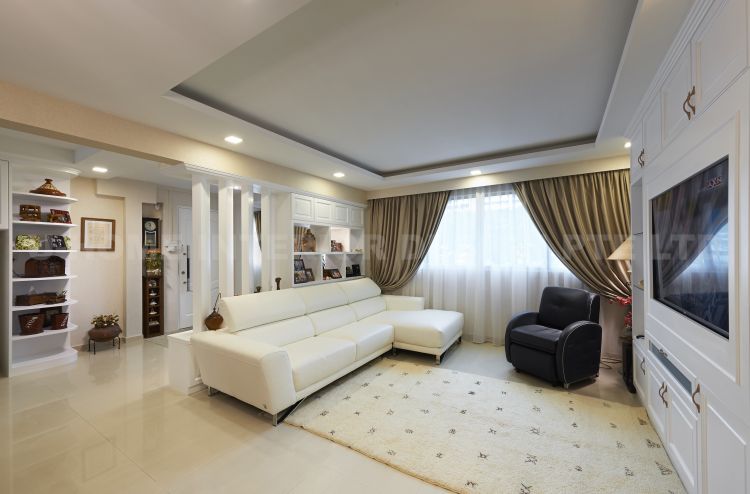 Minimalist, Modern Design - Living Room - HDB 5 Room - Design by U-Home Interior Design Pte Ltd