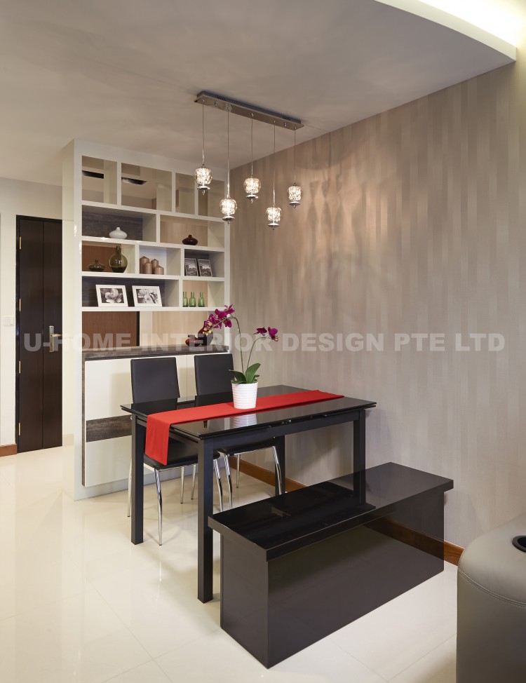 Contemporary, Modern Design - Dining Room - HDB 4 Room - Design by U-Home Interior Design Pte Ltd