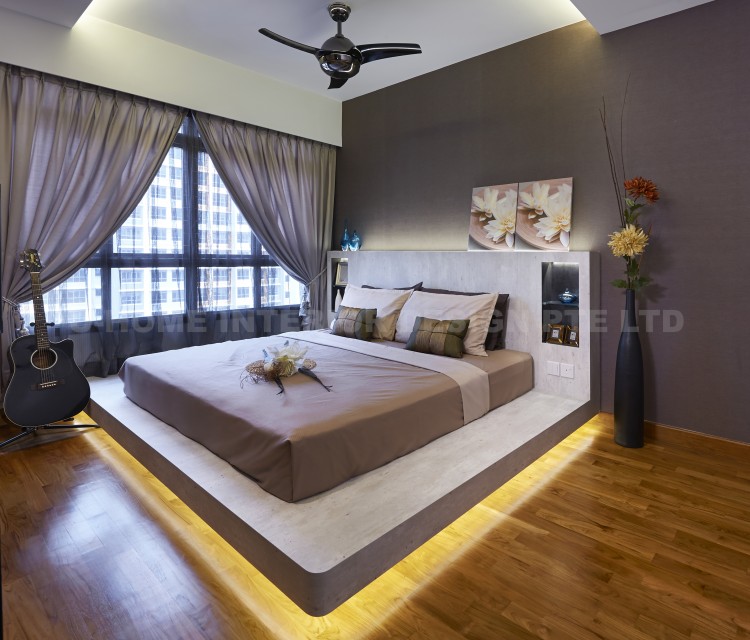 Contemporary, Modern Design - Bedroom - HDB 4 Room - Design by U-Home Interior Design Pte Ltd