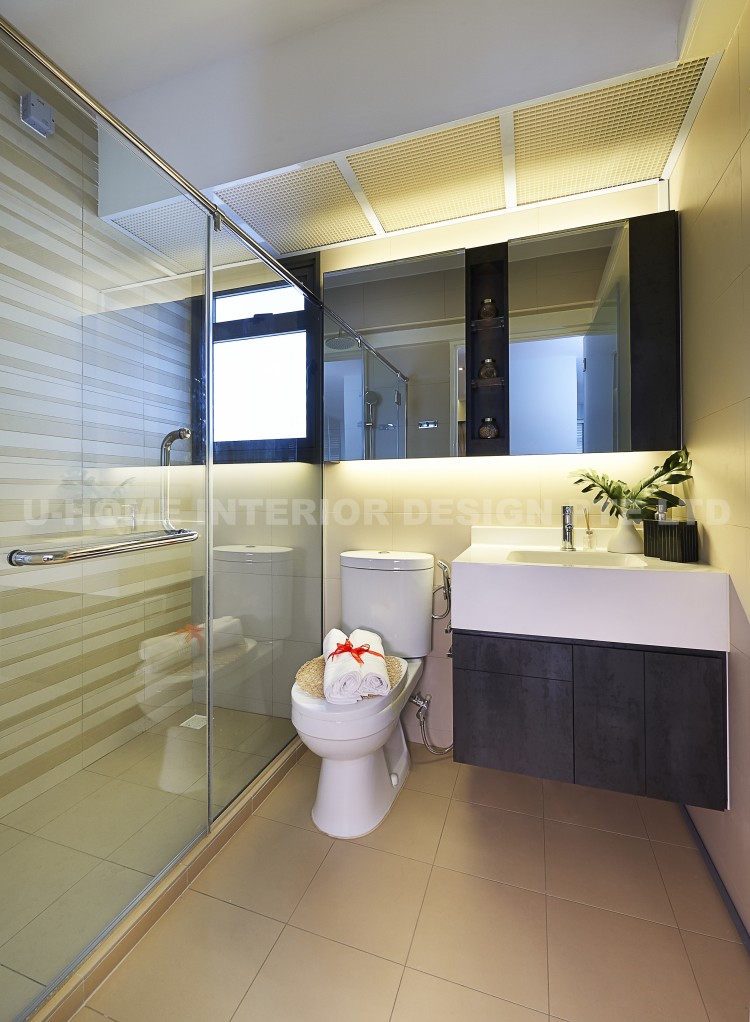 Contemporary, Modern Design - Bathroom - HDB 4 Room - Design by U-Home Interior Design Pte Ltd