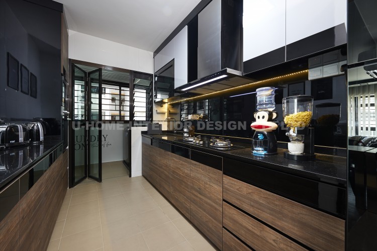 Contemporary, Country, Modern Design - Kitchen - HDB 4 Room - Design by U-Home Interior Design Pte Ltd