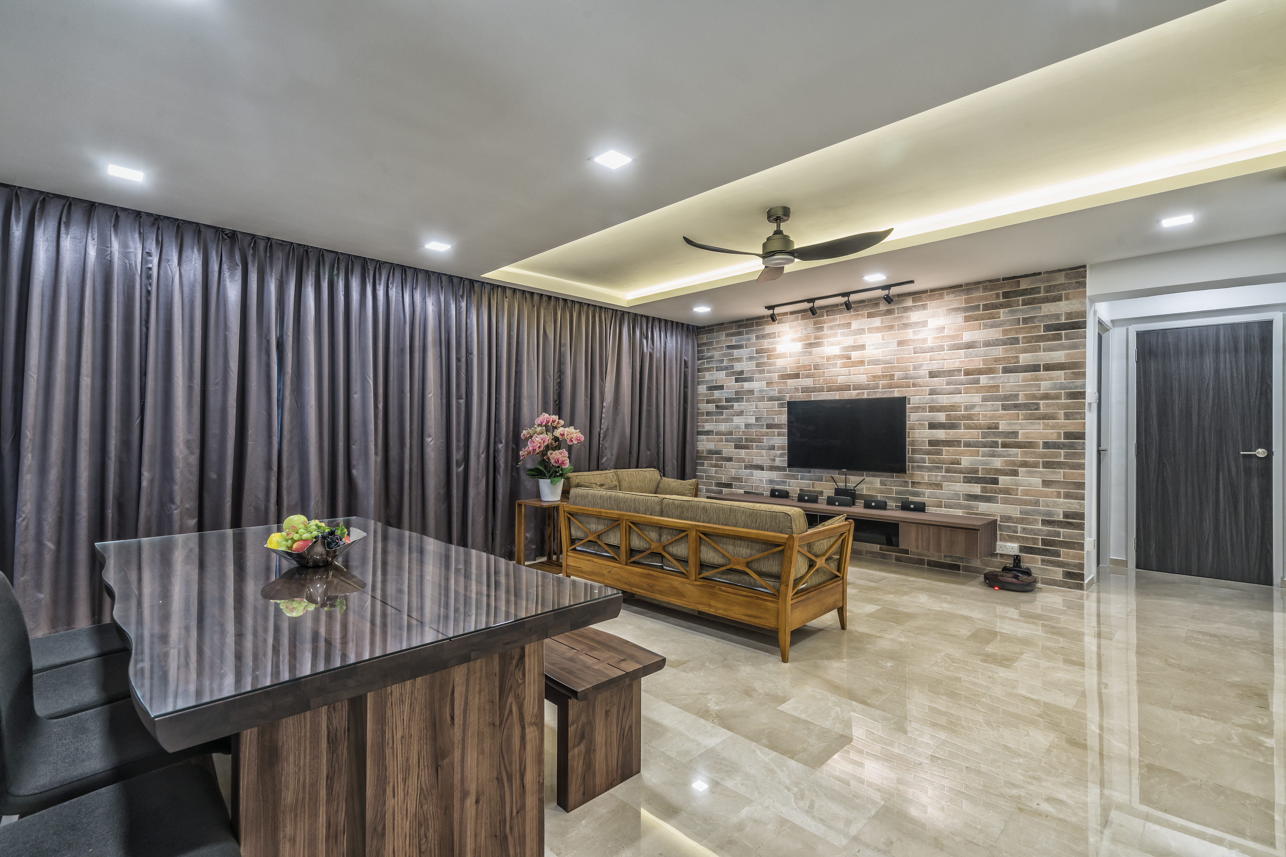 Scandinavian Design - Living Room - HDB 5 Room - Design by U-Home Interior Design Pte Ltd