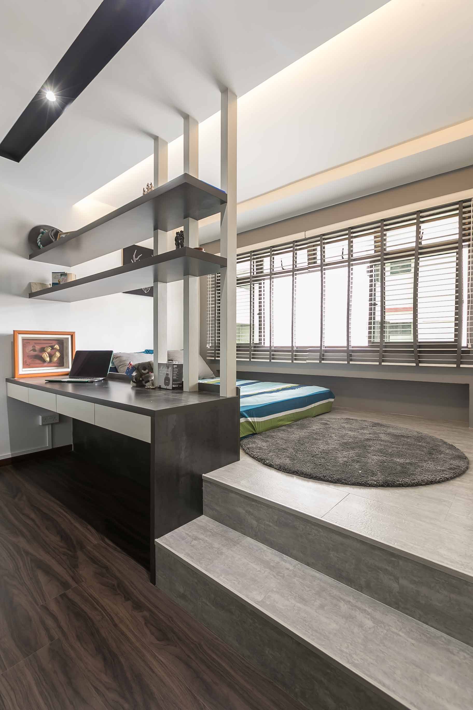 Modern Design - Bedroom - HDB 4 Room - Design by U-Home Interior Design Pte Ltd