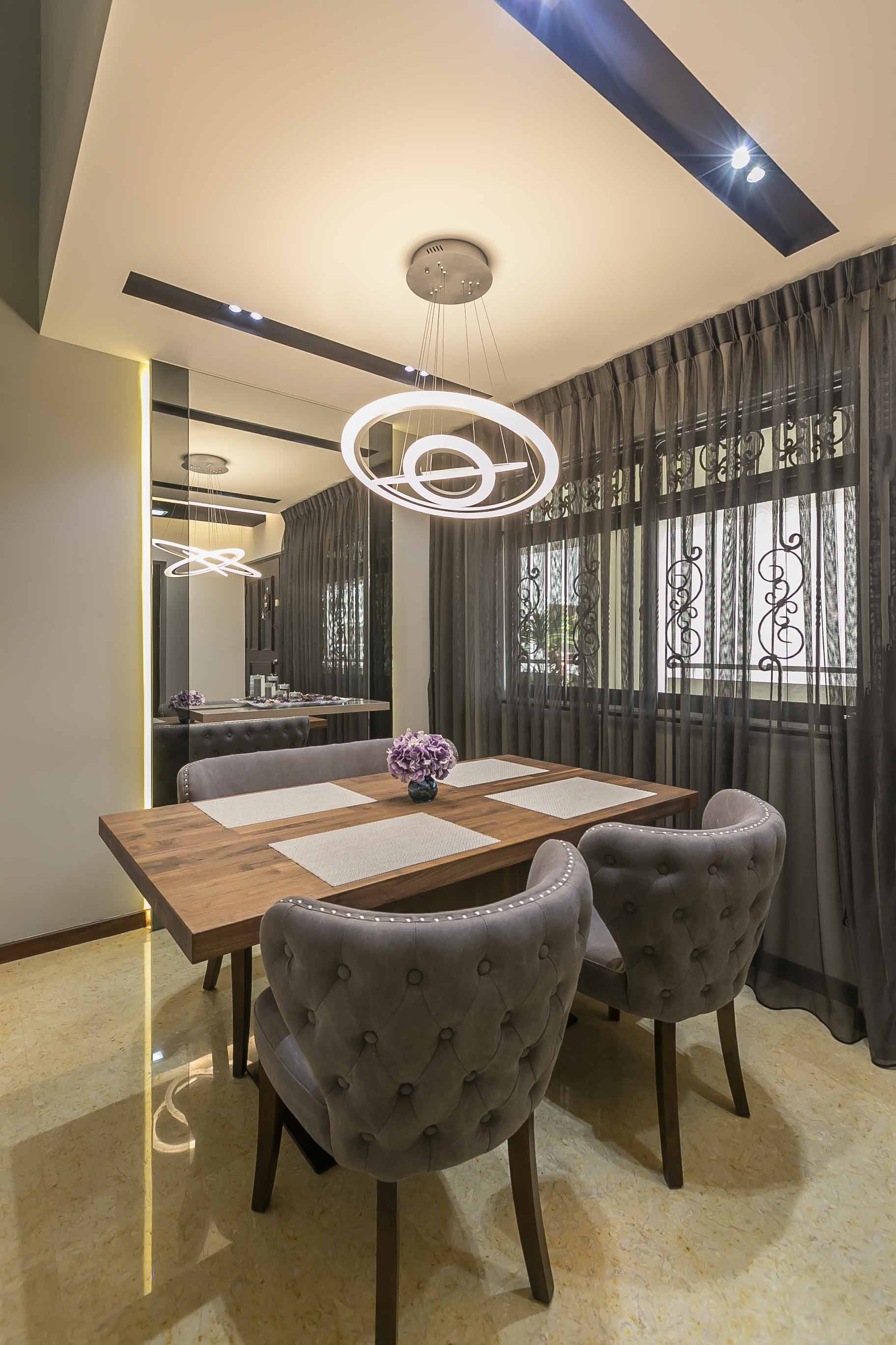 Modern Design - Dining Room - HDB 4 Room - Design by U-Home Interior Design Pte Ltd