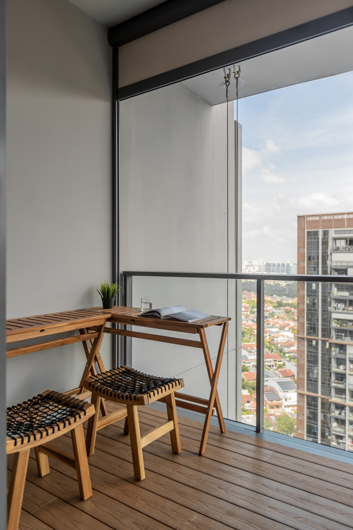 Minimalist, Modern Design - Balcony - Condominium - Design by U-Home Interior Design Pte Ltd