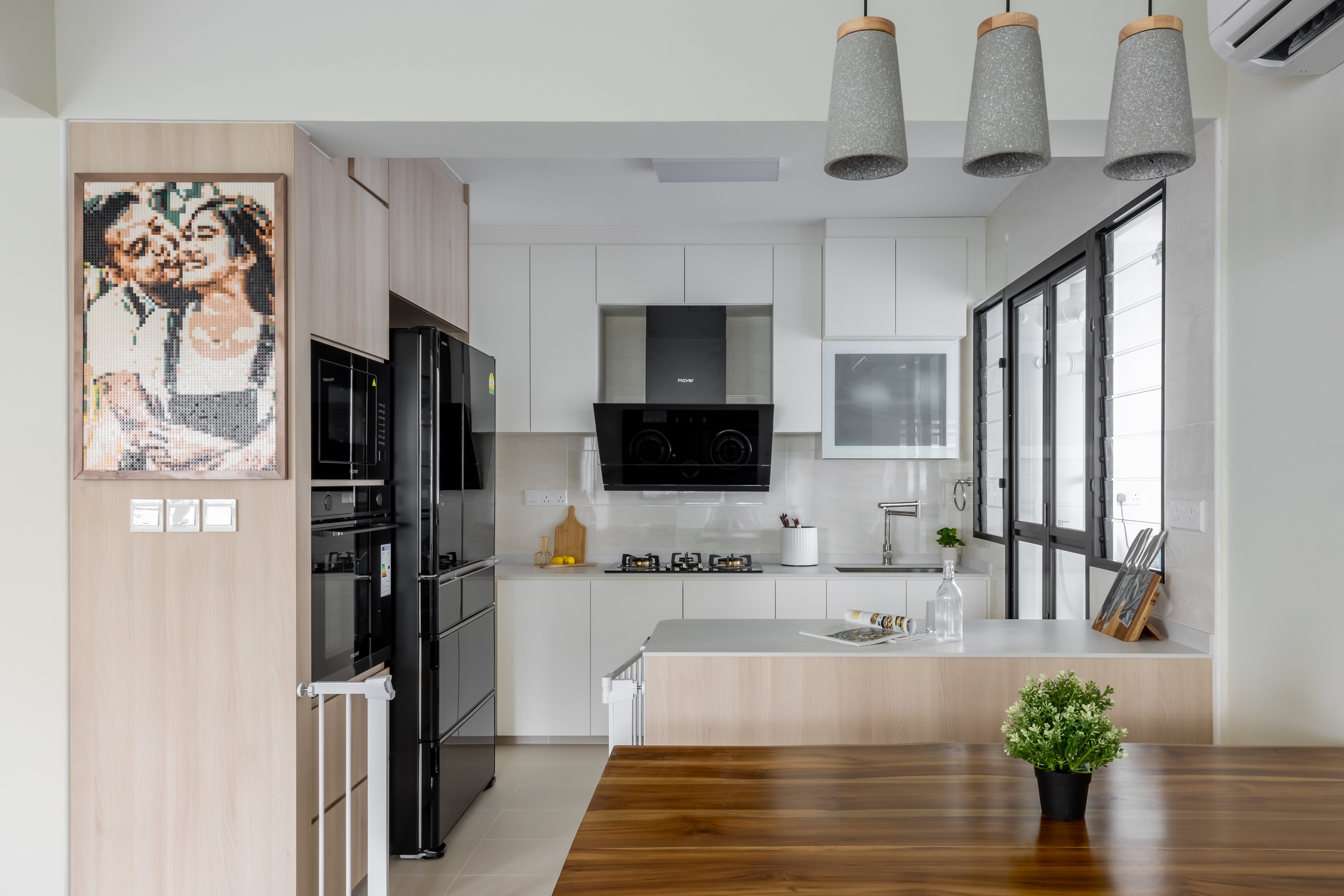 Minimalist, Modern Design - Dining Room - HDB 4 Room - Design by U-Home Interior Design Pte Ltd