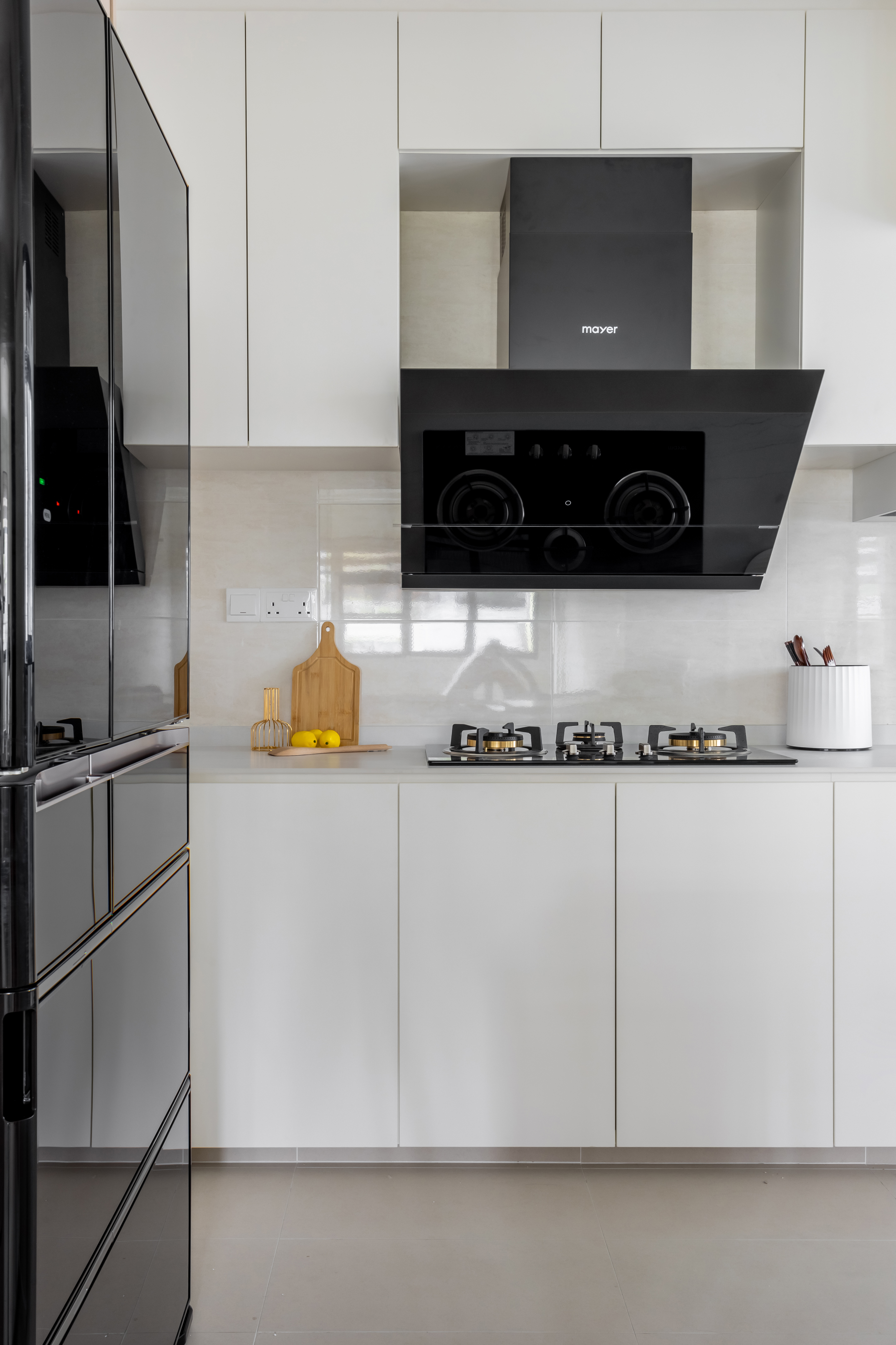 Minimalist, Modern Design - Kitchen - HDB 4 Room - Design by U-Home Interior Design Pte Ltd