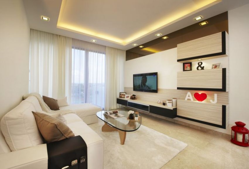 Contemporary, Modern, Scandinavian Design - Living Room - Condominium - Design by U-Home Interior Design Pte Ltd