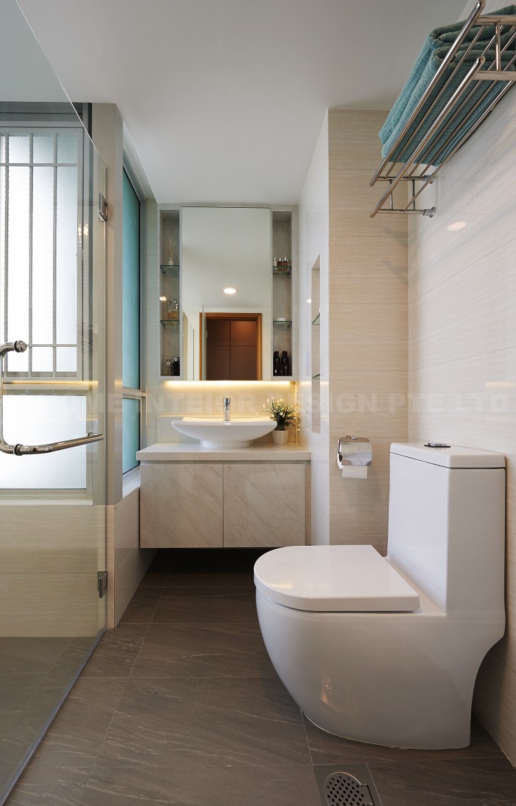 Contemporary, Modern Design - Bathroom - Condominium - Design by U-Home Interior Design Pte Ltd