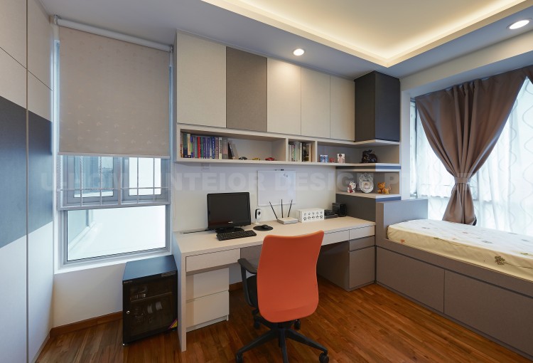 Contemporary, Modern Design - Study Room - Condominium - Design by U-Home Interior Design Pte Ltd