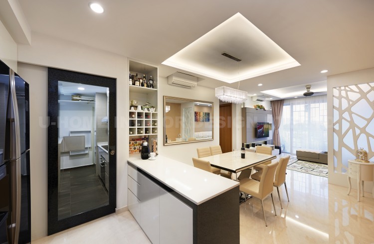 Contemporary, Modern Design - Dining Room - Condominium - Design by U-Home Interior Design Pte Ltd