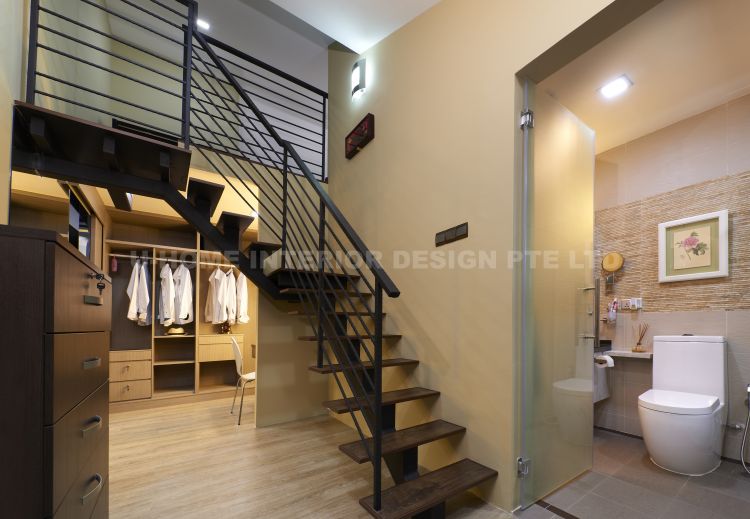 Contemporary, Modern, Retro Design - Bedroom - Landed House - Design by U-Home Interior Design Pte Ltd
