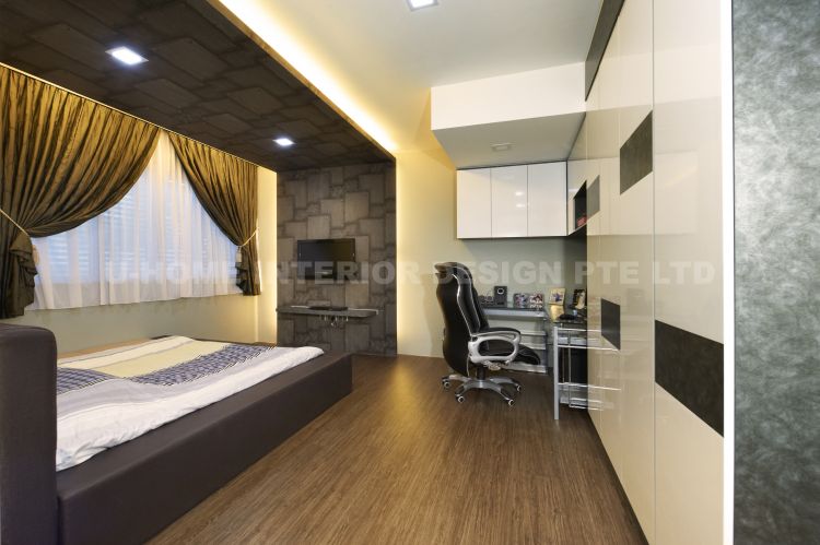 Contemporary, Modern, Retro Design - Bedroom - Landed House - Design by U-Home Interior Design Pte Ltd