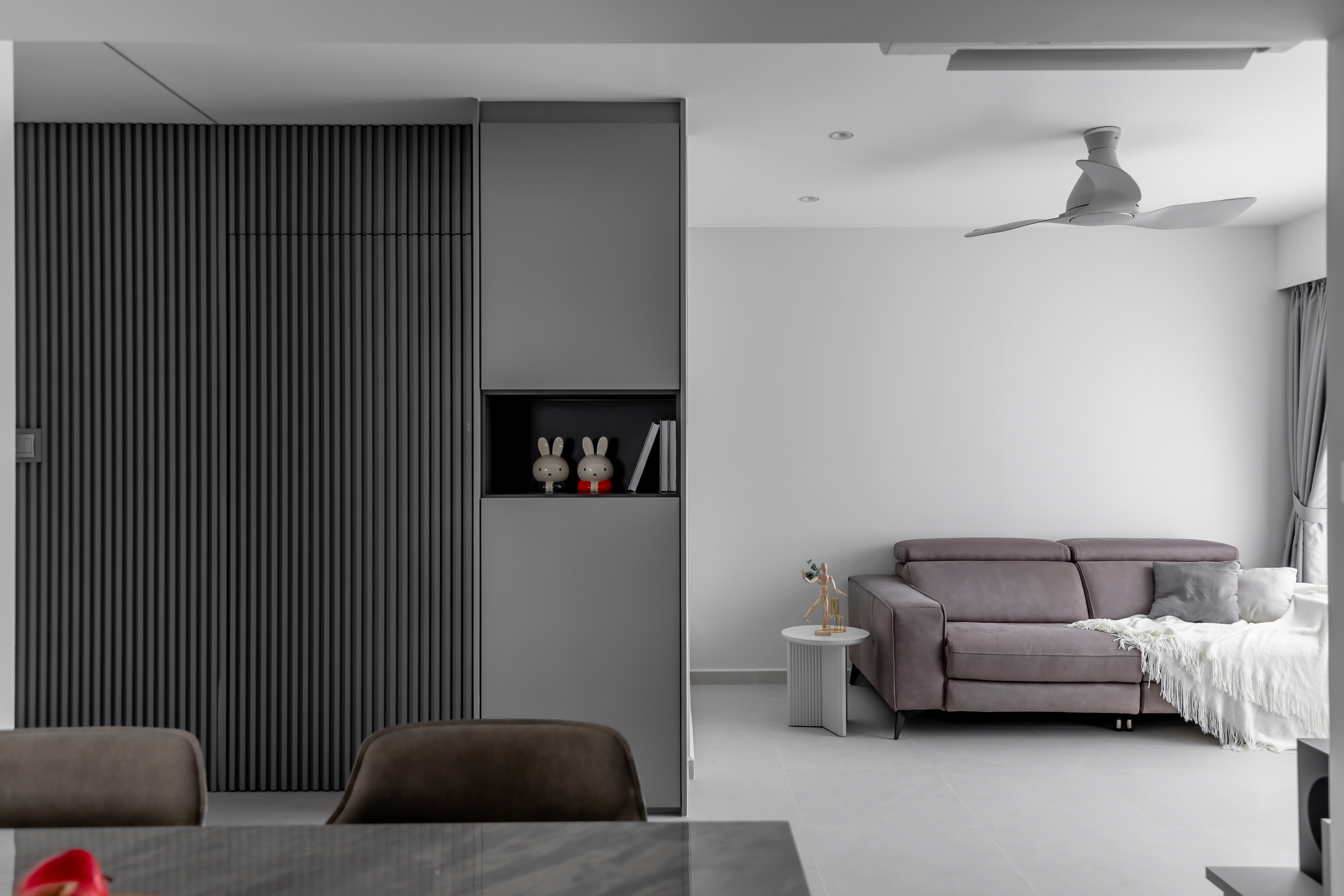 Minimalist, Modern Design - Living Room - HDB 4 Room - Design by U-Home Interior Design Pte Ltd