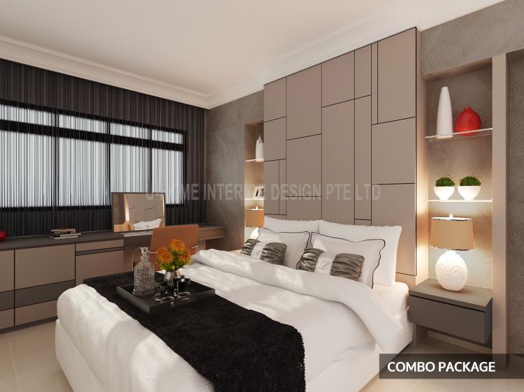 Modern Design - Bedroom - HDB 4 Room - Design by U-Home Interior Design Pte Ltd