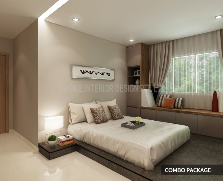 Modern Design - Bedroom - HDB 4 Room - Design by U-Home Interior Design Pte Ltd