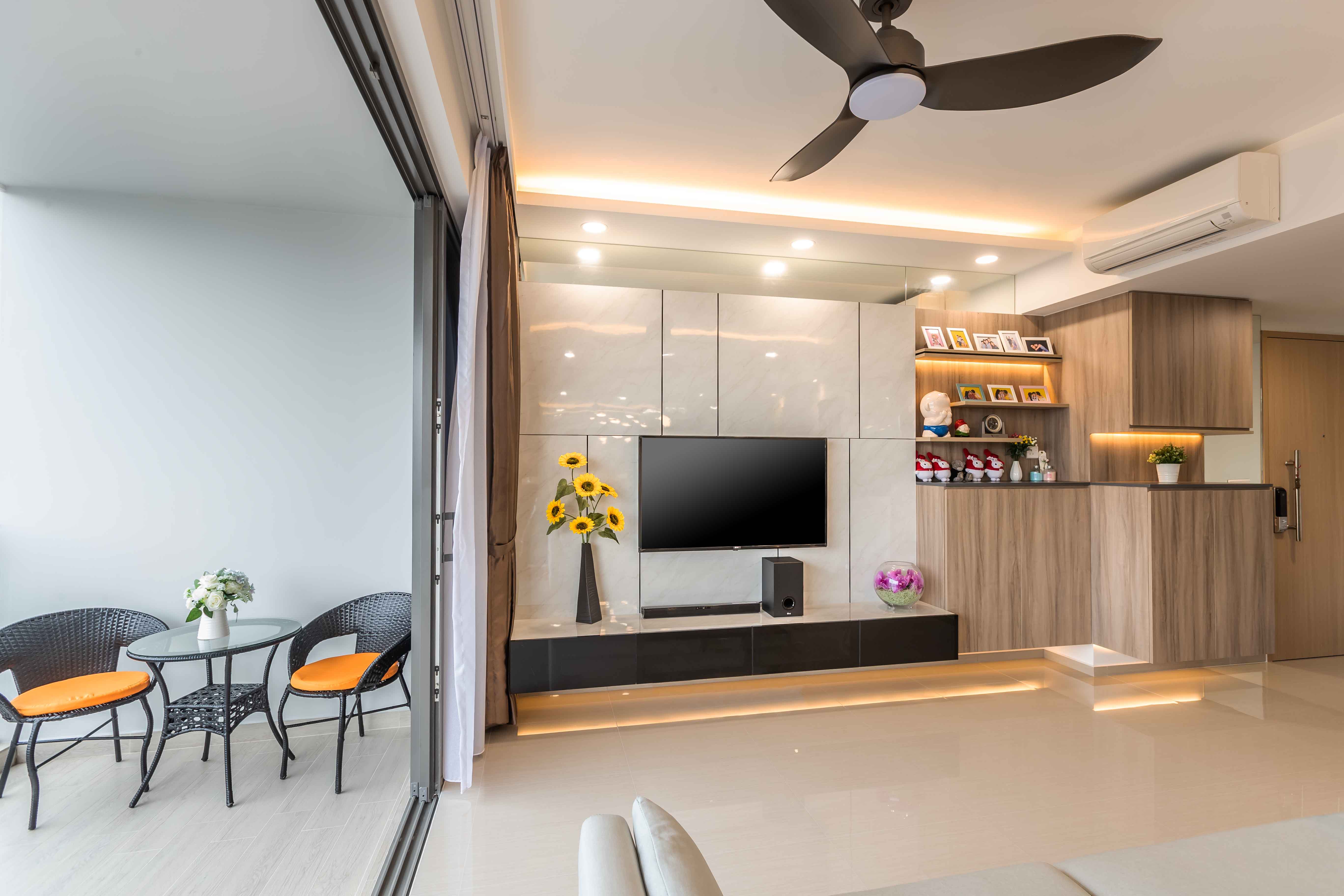 Modern Design - Living Room - Condominium - Design by U-Home Interior Design Pte Ltd