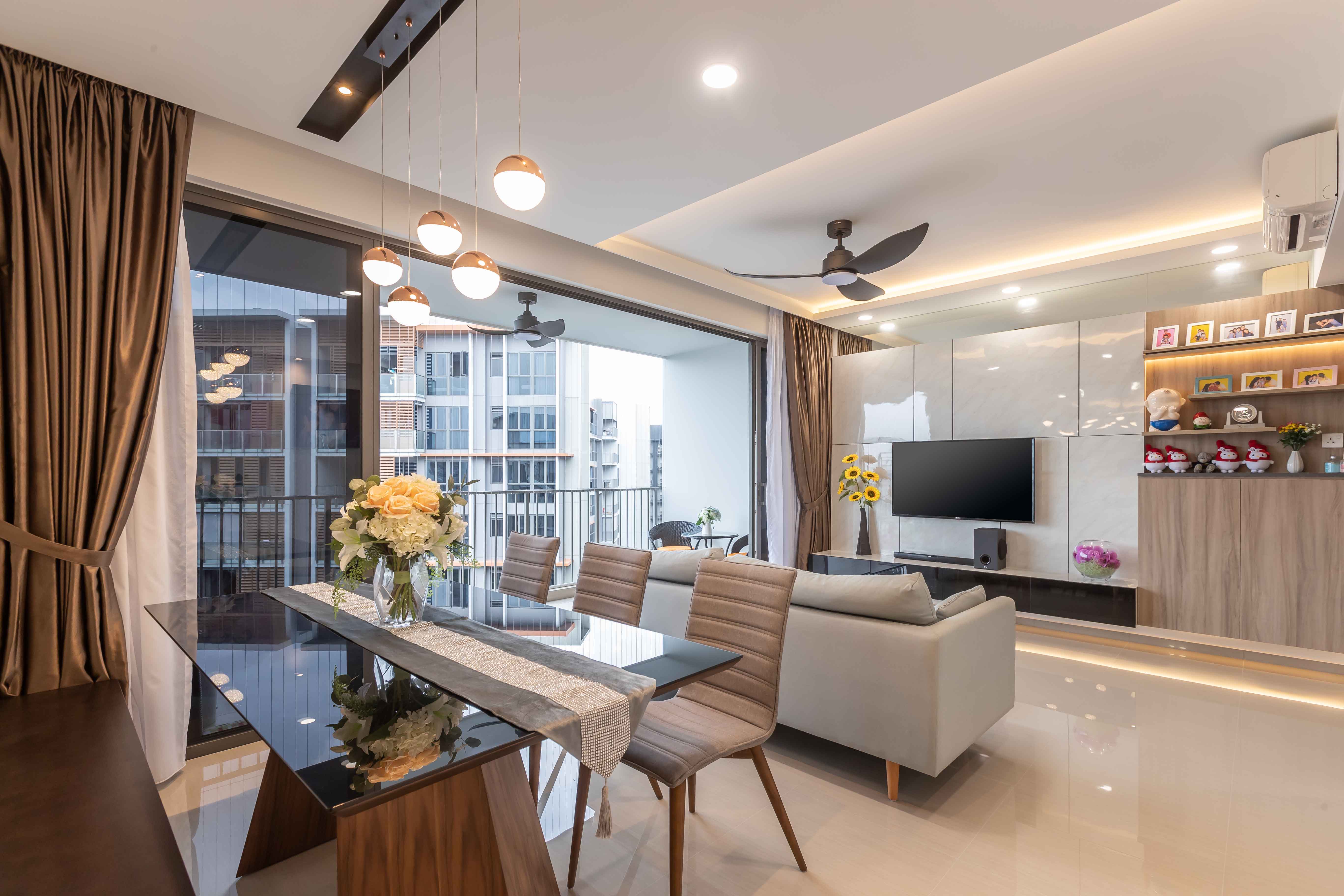 Modern Design - Living Room - Condominium - Design by U-Home Interior Design Pte Ltd
