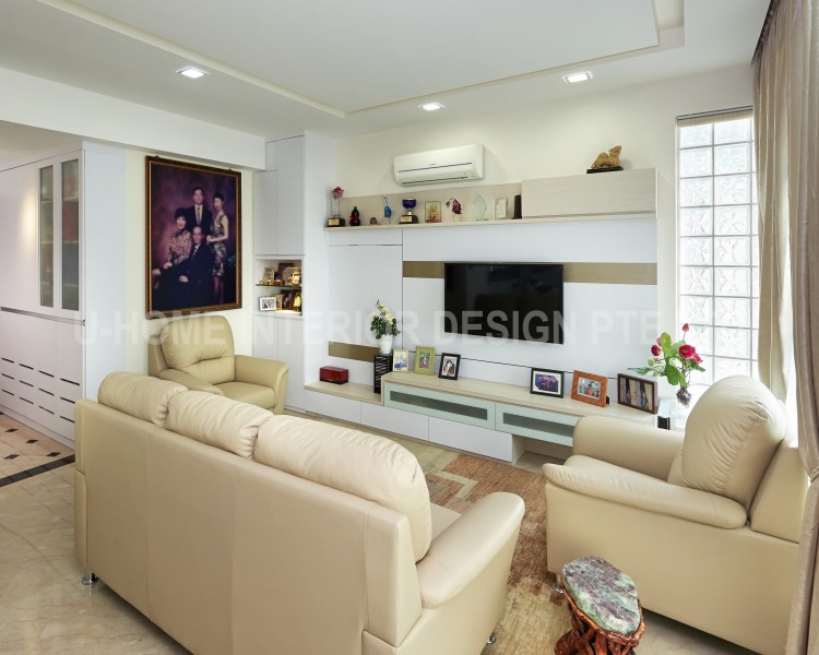 Minimalist, Modern Design - Living Room - Condominium - Design by U-Home Interior Design Pte Ltd
