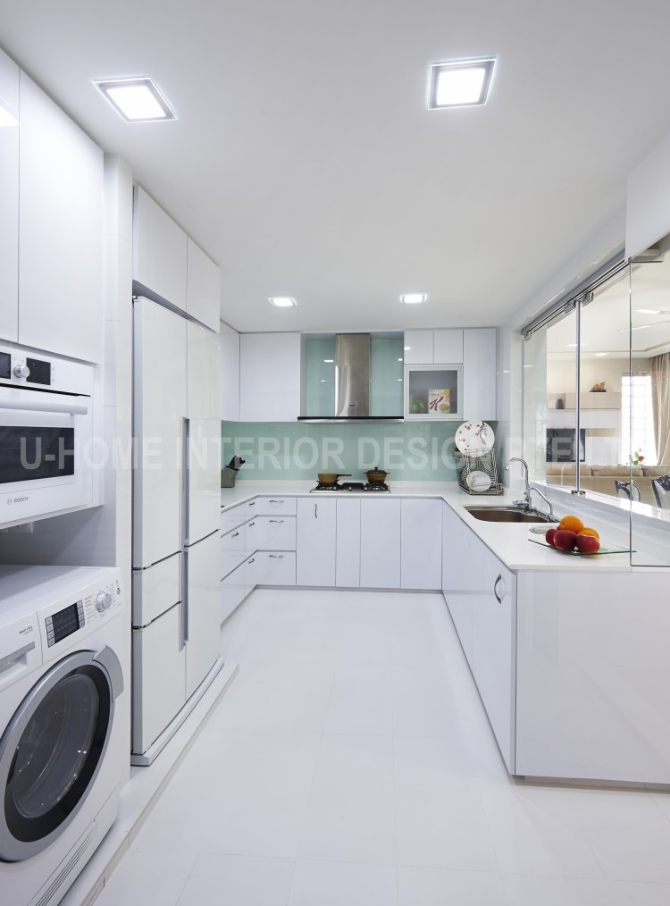 Minimalist, Modern Design - Kitchen - Condominium - Design by U-Home Interior Design Pte Ltd