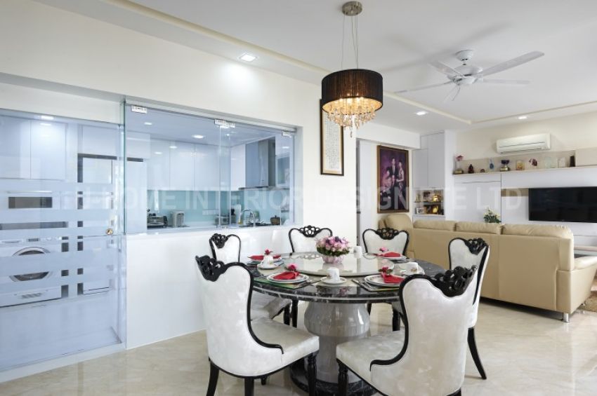 Minimalist, Modern Design - Dining Room - Condominium - Design by U-Home Interior Design Pte Ltd
