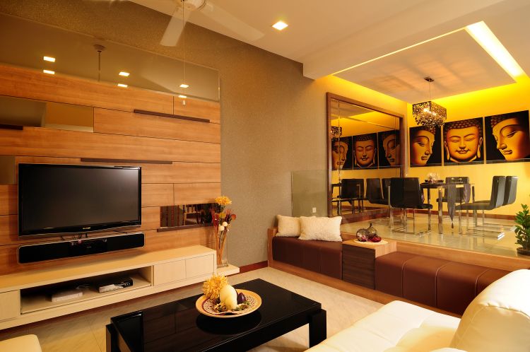 Resort, Tropical Design - Living Room - Landed House - Design by U-Home Interior Design Pte Ltd