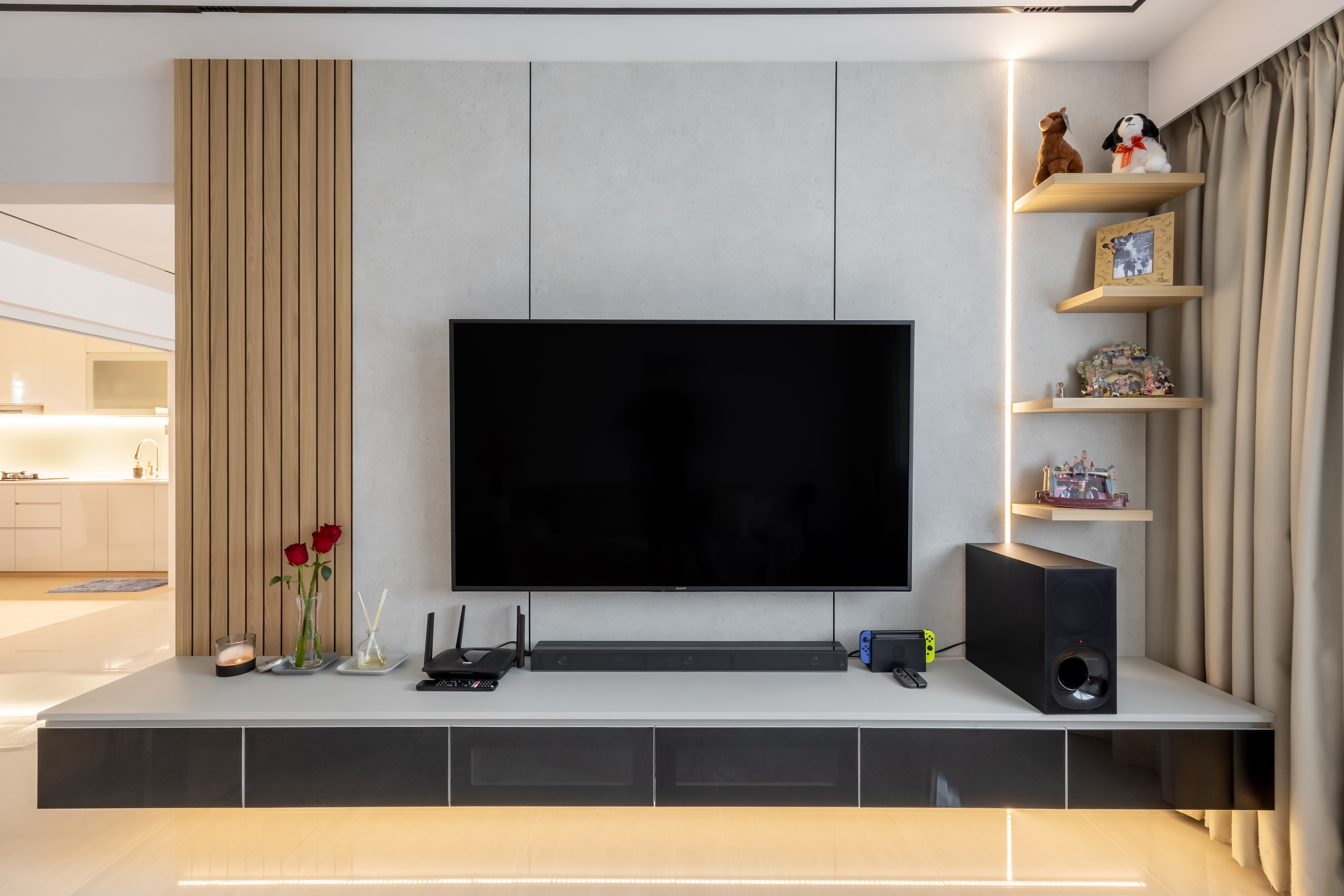 Minimalist Design - Living Room - HDB 5 Room - Design by U-Home Interior Design Pte Ltd